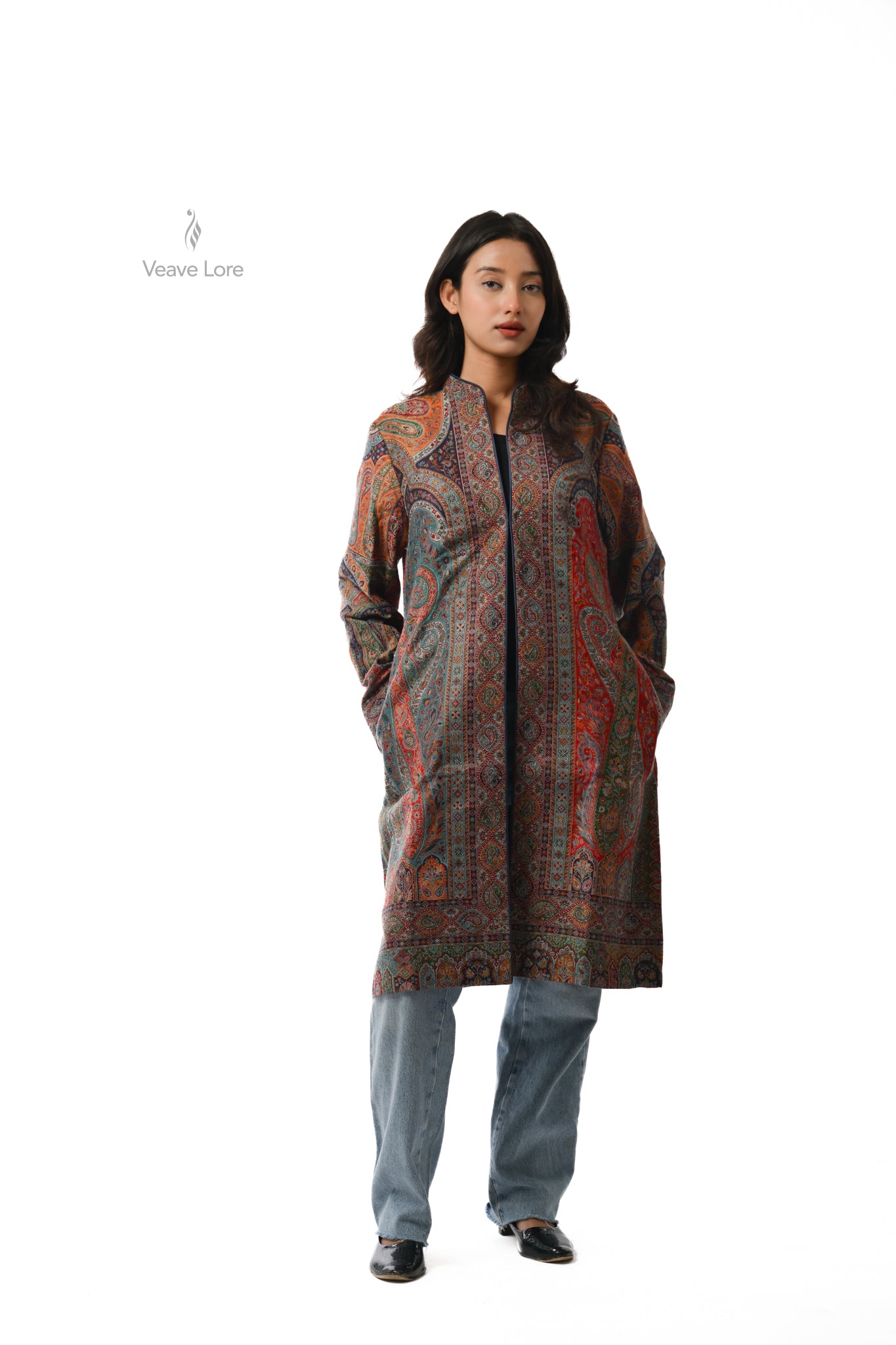 Mosaic Kani Jamawar Coat