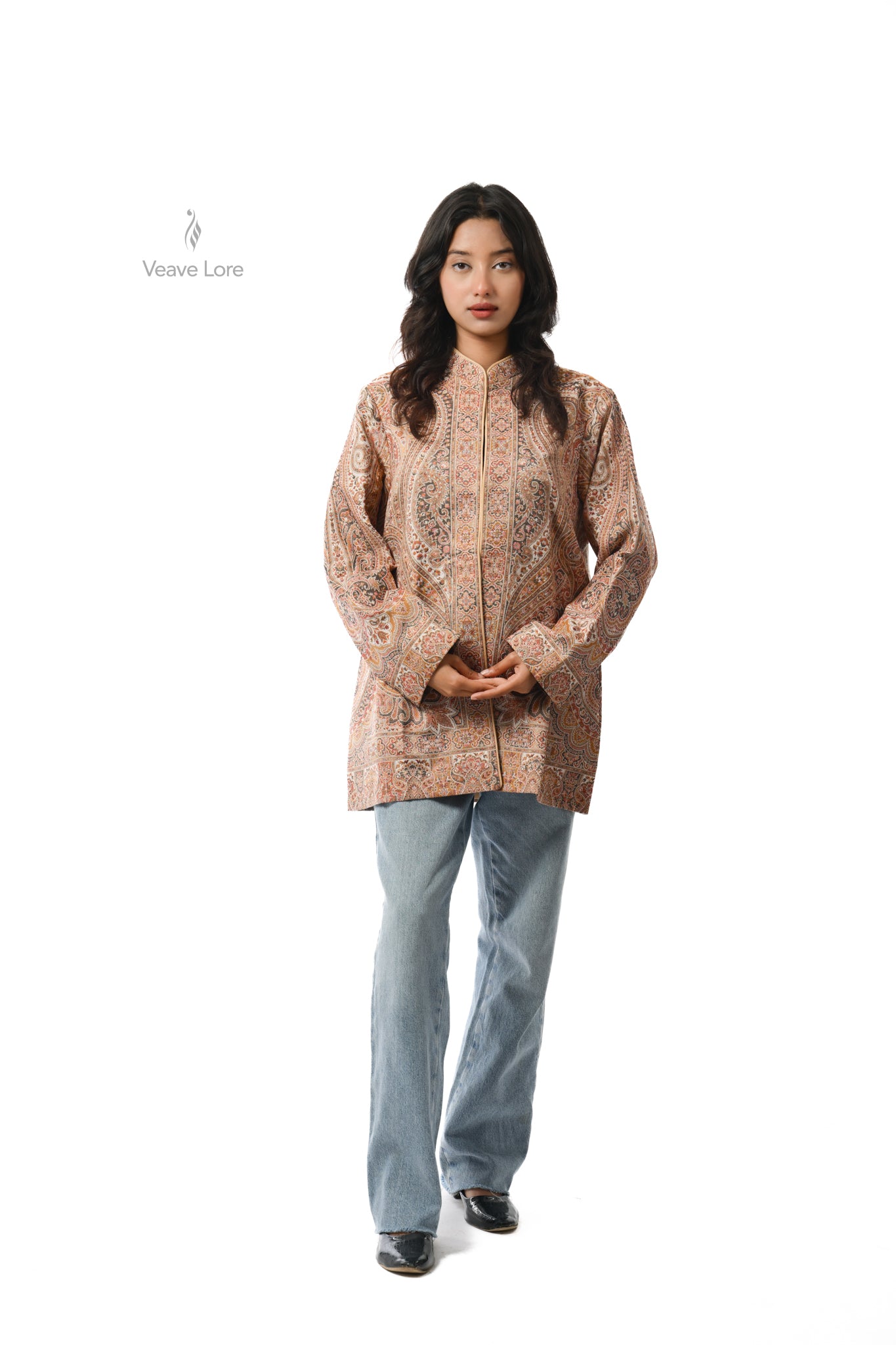 Blush Kani Jamawar Jacket