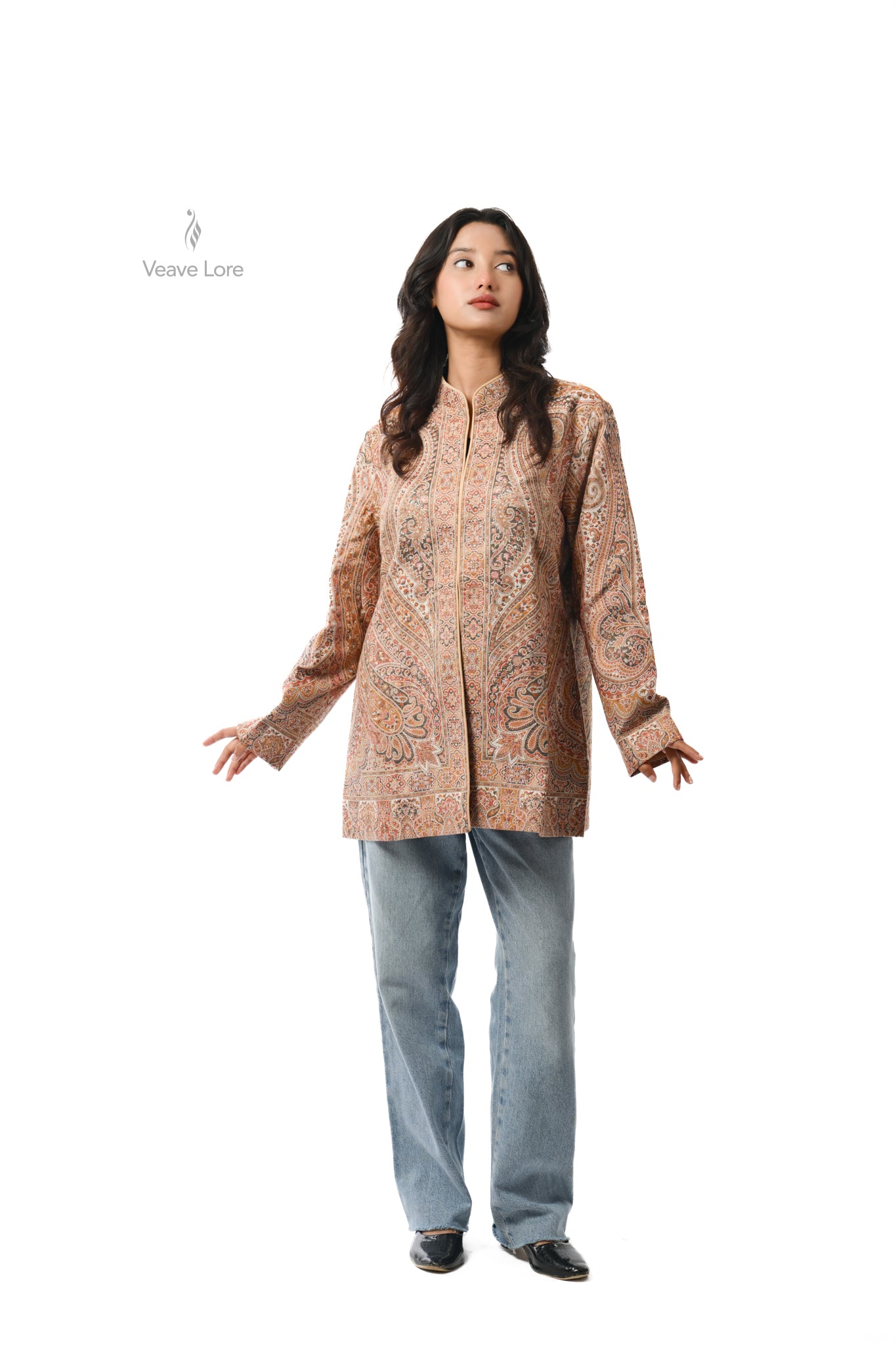 Blush Kani Jamawar Jacket