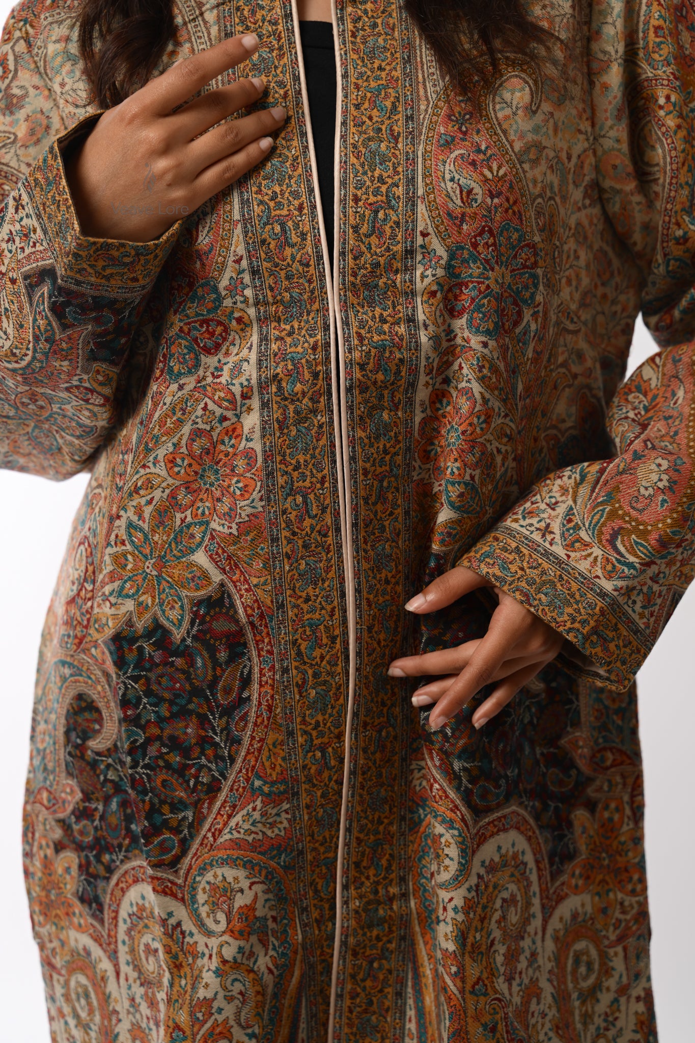 Amber Kani Jamawar Coat