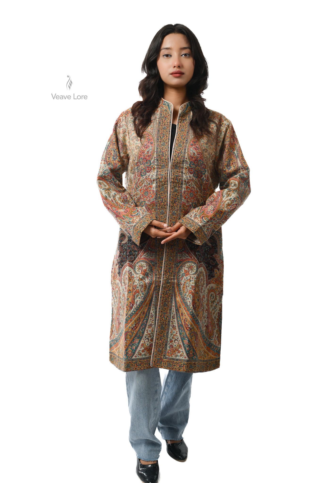 Amber Kani Jamawar Coat