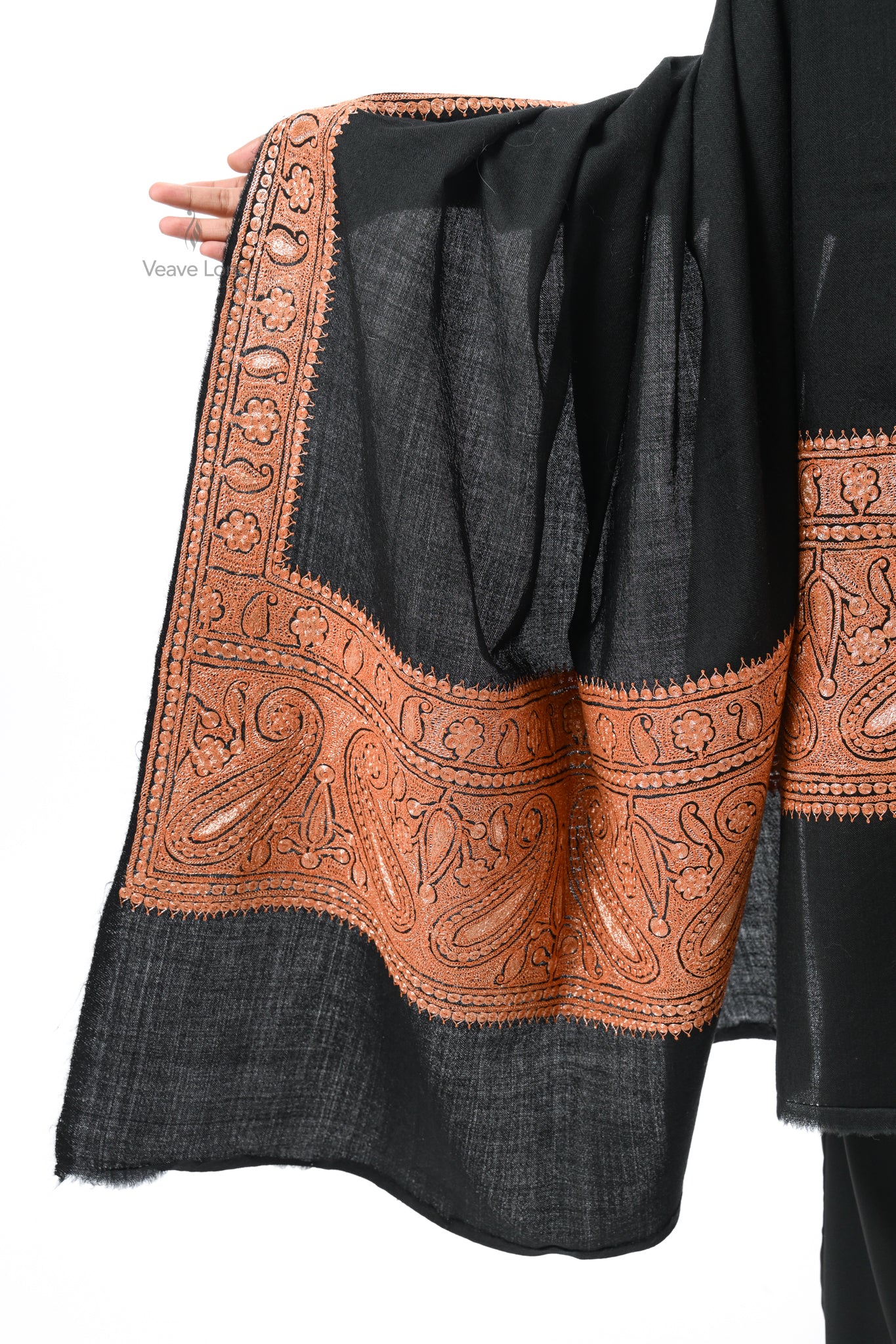 Copper Reverie Woollen Shawl