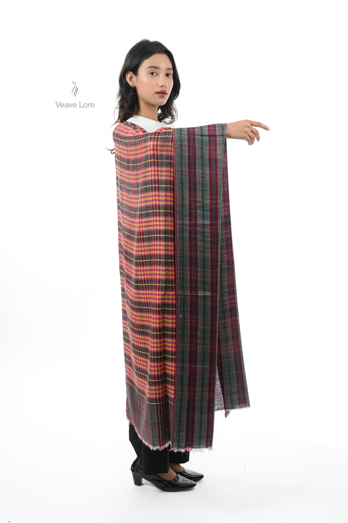 Regent Check Reversible Stole