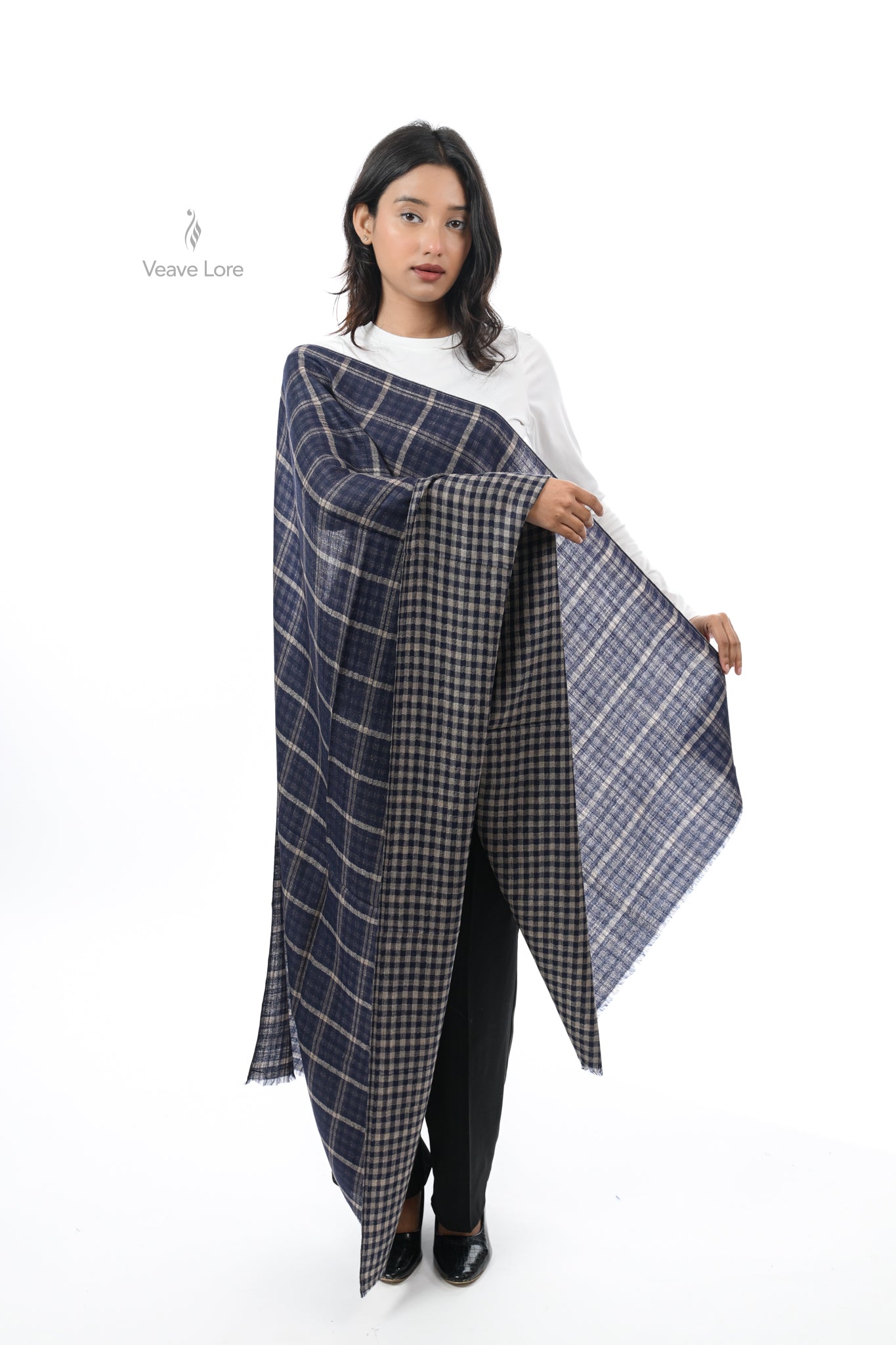 Regent Check Reversible Stole