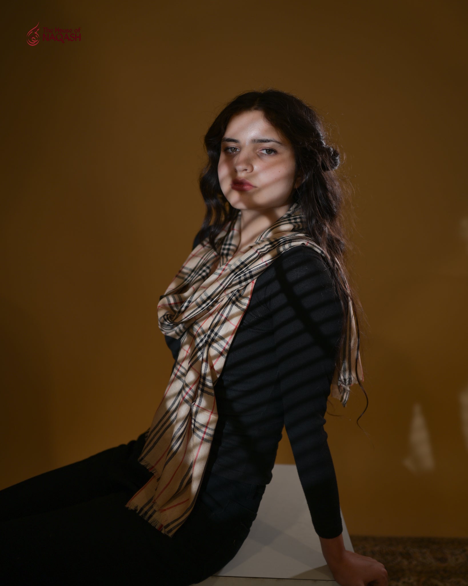 Golden Sand Wool Scarf