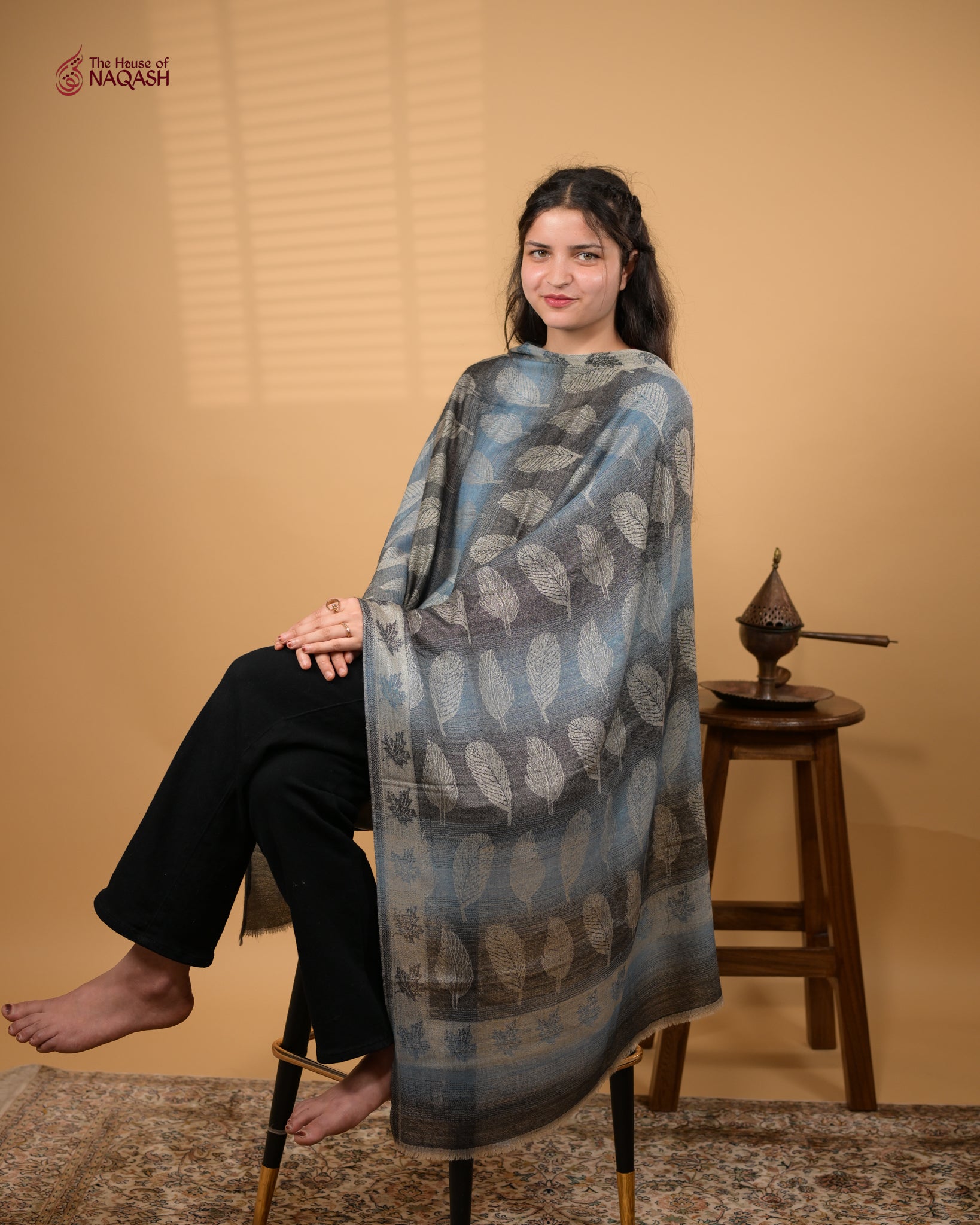 Ebony Striped Stole