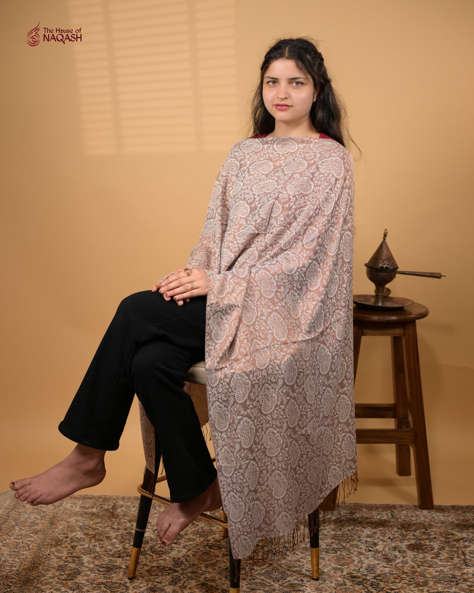 Cream Chiffon Wrap