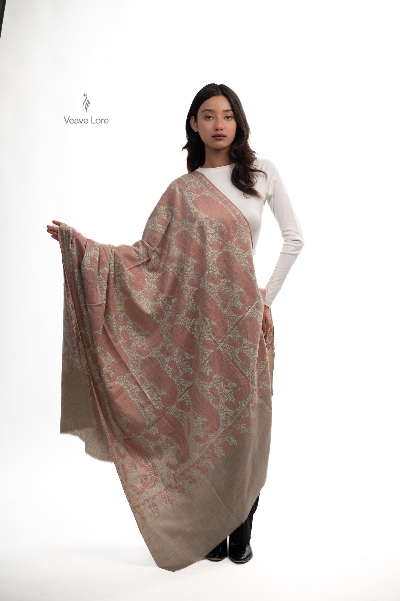 Rosewood Dusk Pashmina Shawl