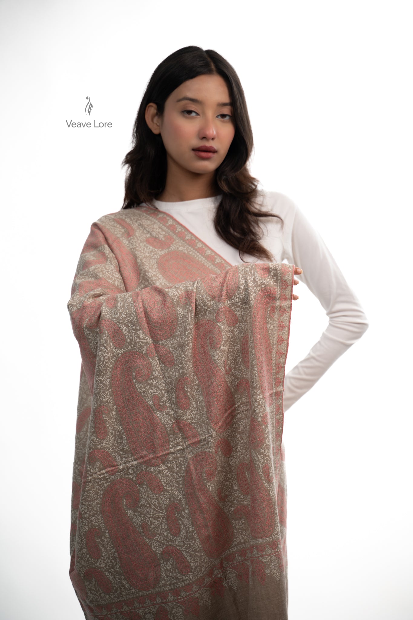Rosewood Dusk Pashmina Shawl