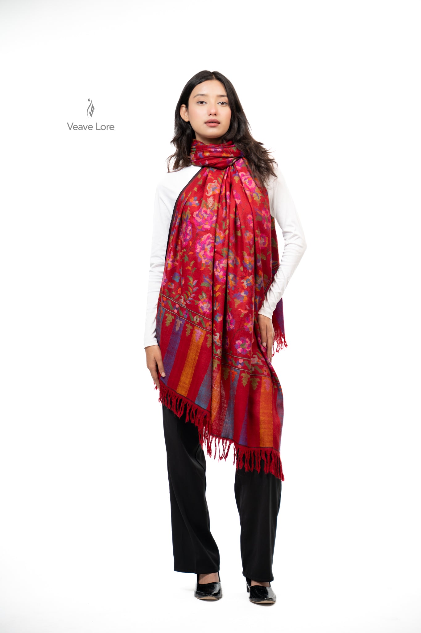 Gulistan — The Rose Garden Pashmina Shawl