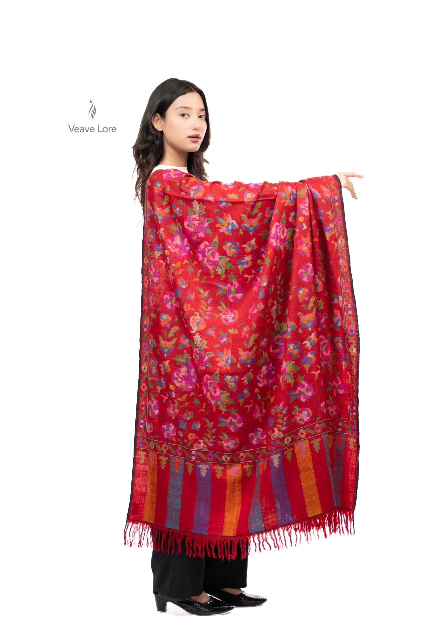 Gulistan — The Rose Garden Pashmina Shawl