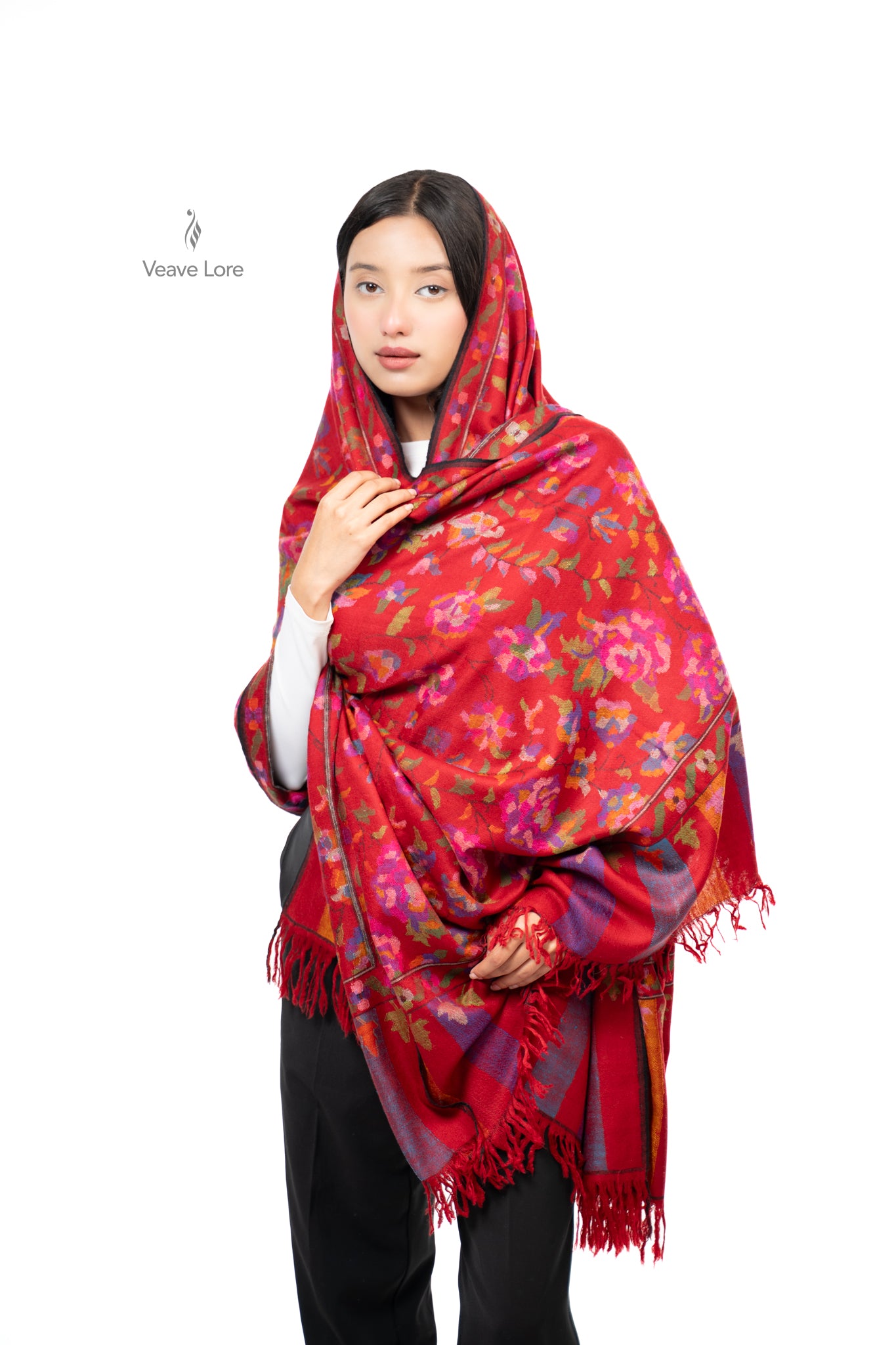 Gulistan — The Rose Garden Pashmina Shawl