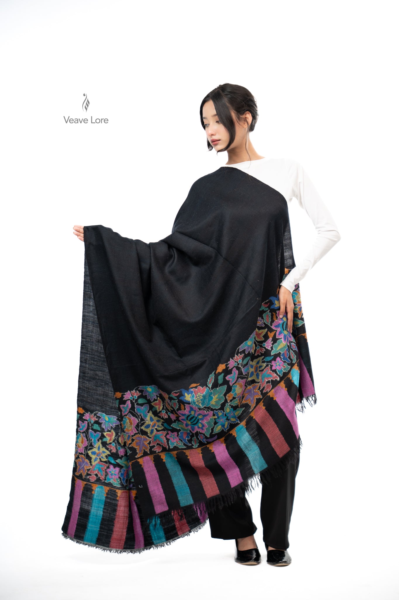 Kahkashan The Galaxy Pashmina Shawl