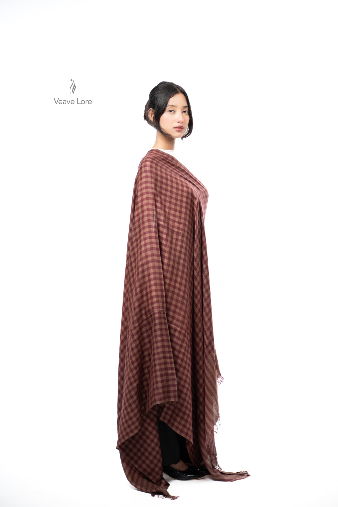 Darchini Mahogany Pashmina Shawl