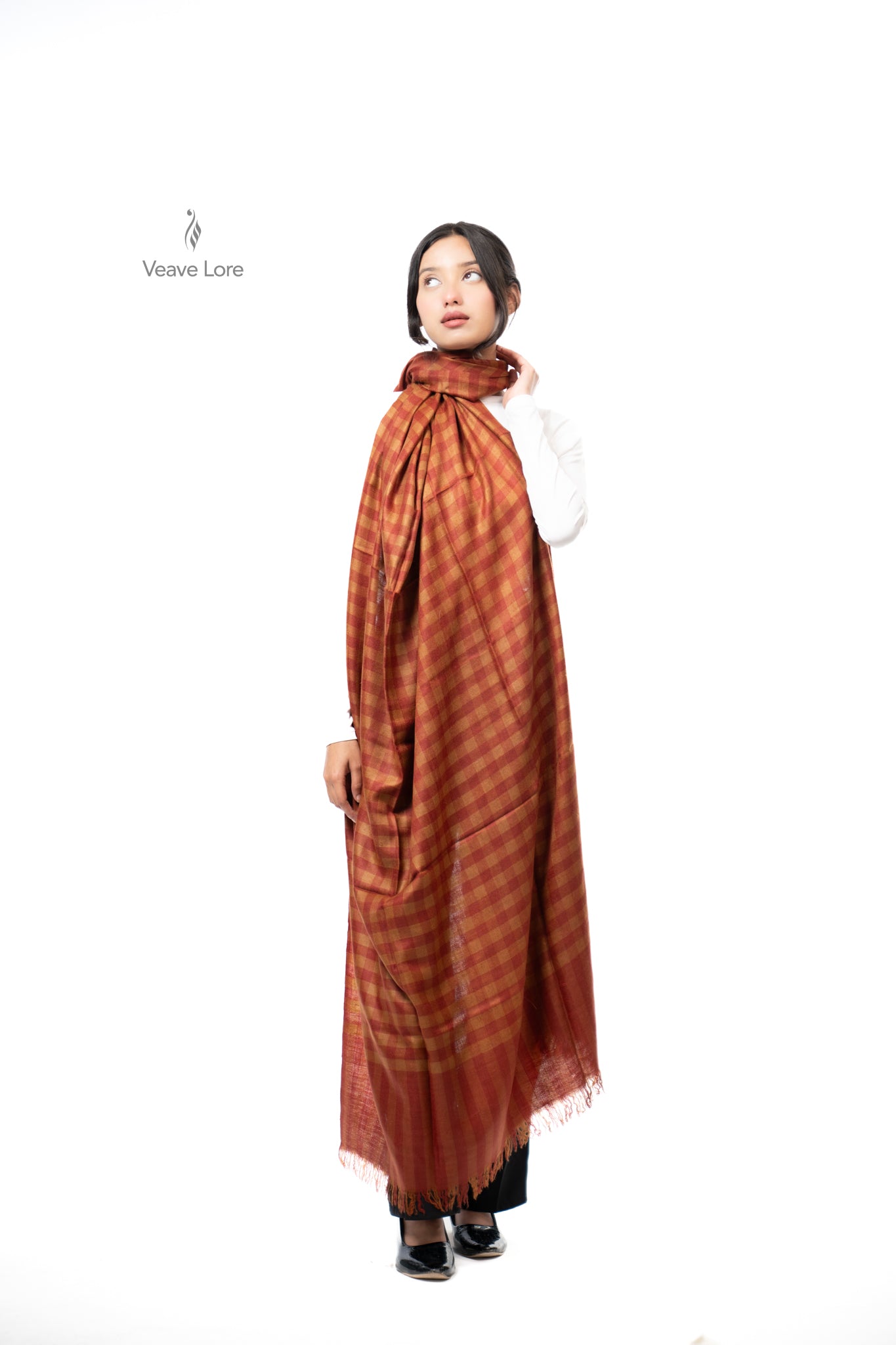 Haldi Russet Pashmina Shawl