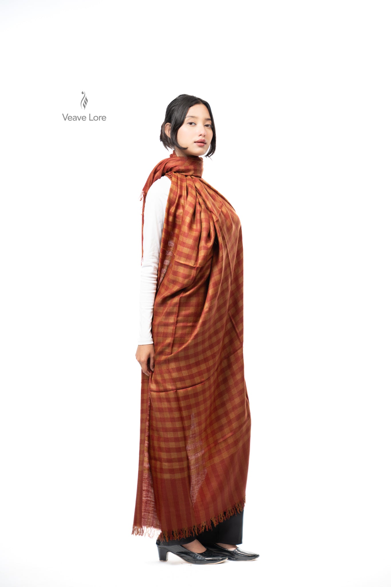 Haldi Russet Pashmina Shawl
