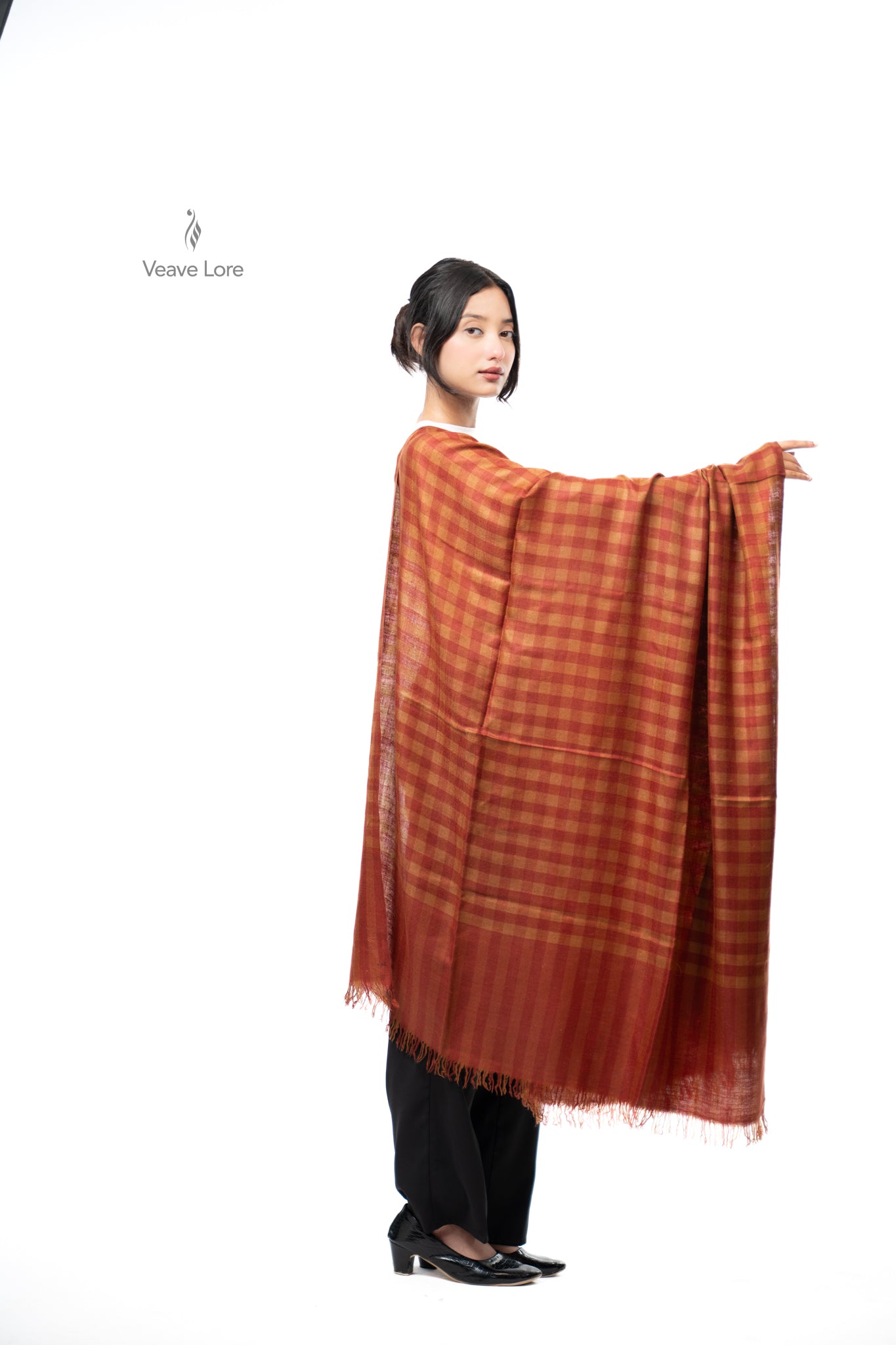 Haldi Russet Pashmina Shawl