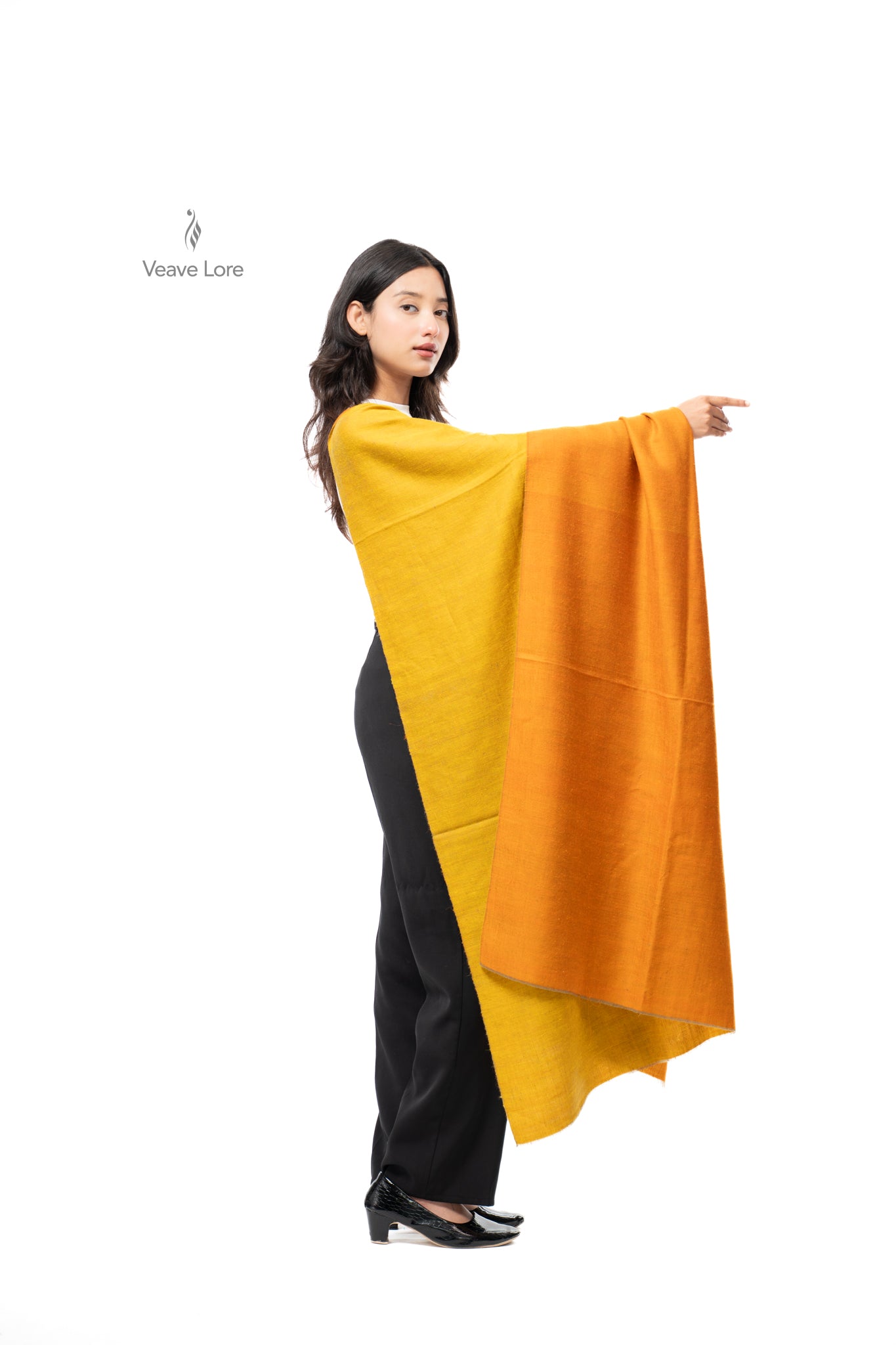 Zafran Marigold Pashmina Shawl