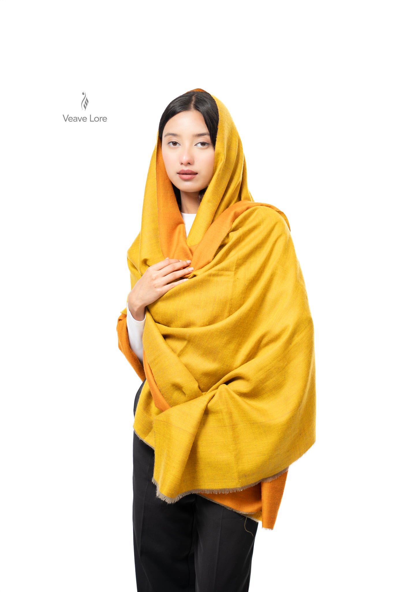 Zafran Marigold Pashmina Shawl