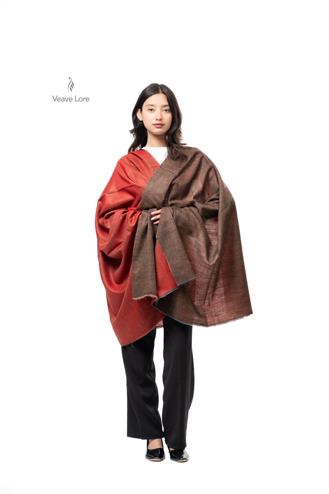 Heena Chestnut Pashmina Shawl