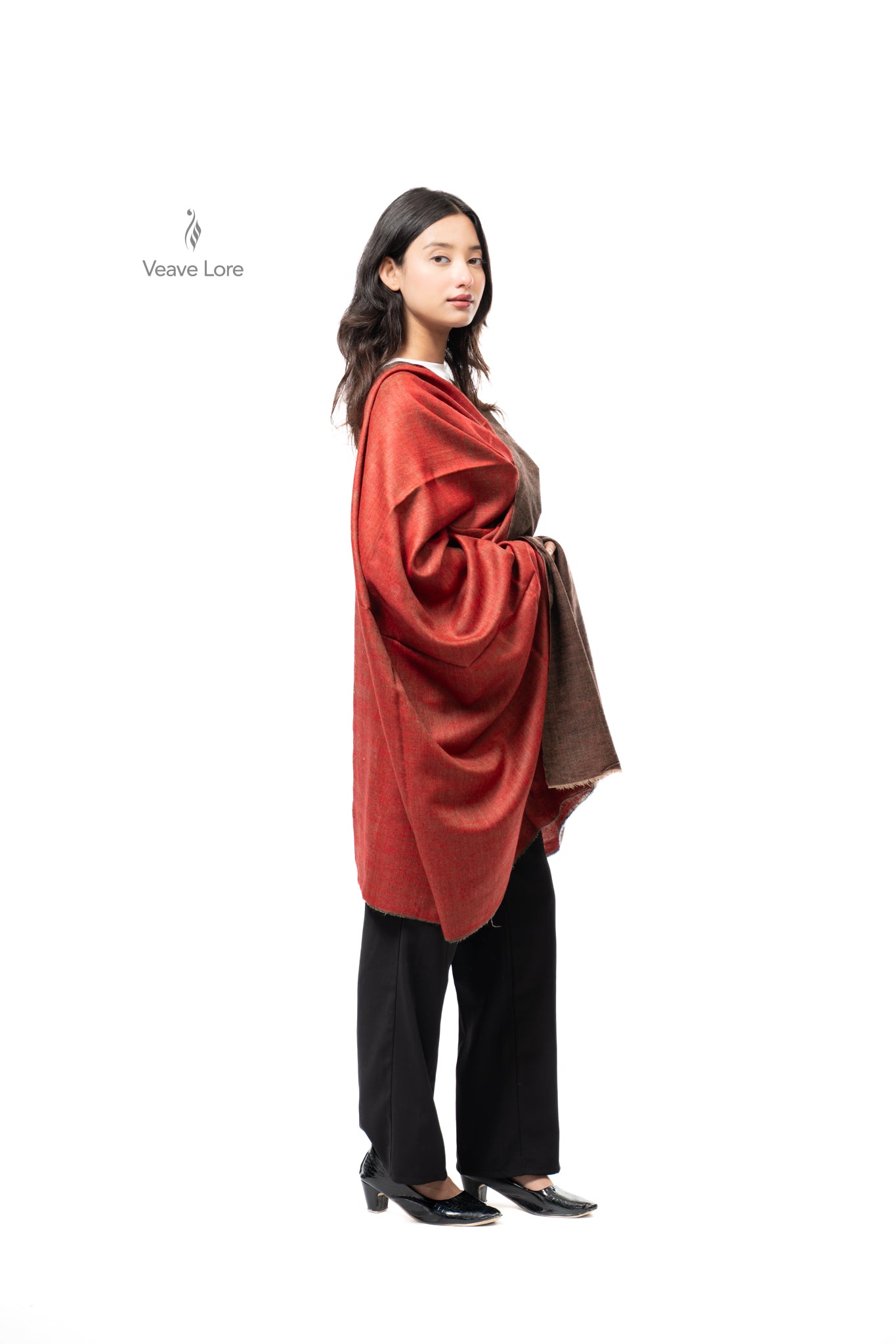 Heena Chestnut Pashmina Shawl