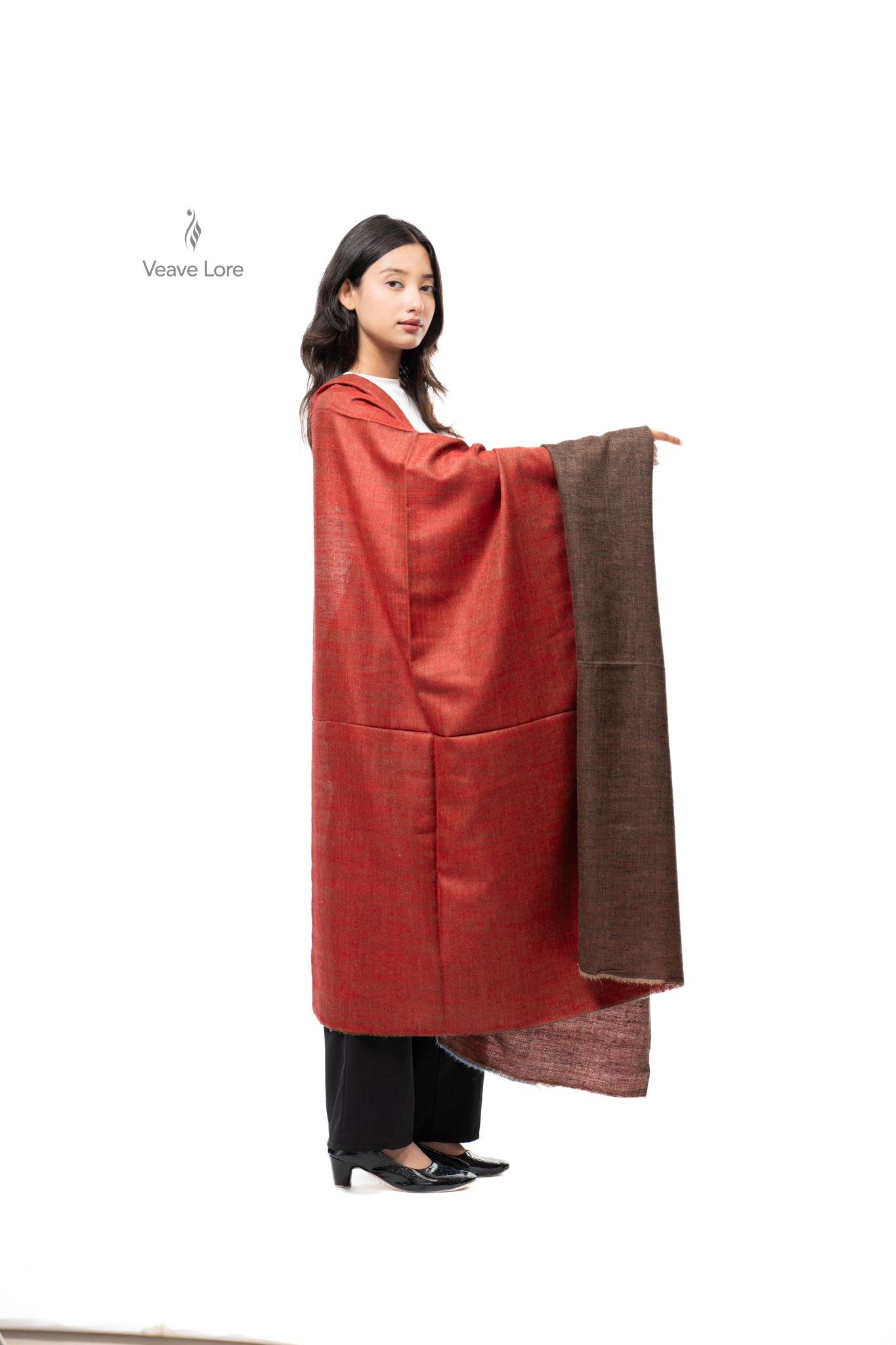 Heena Chestnut Pashmina Shawl