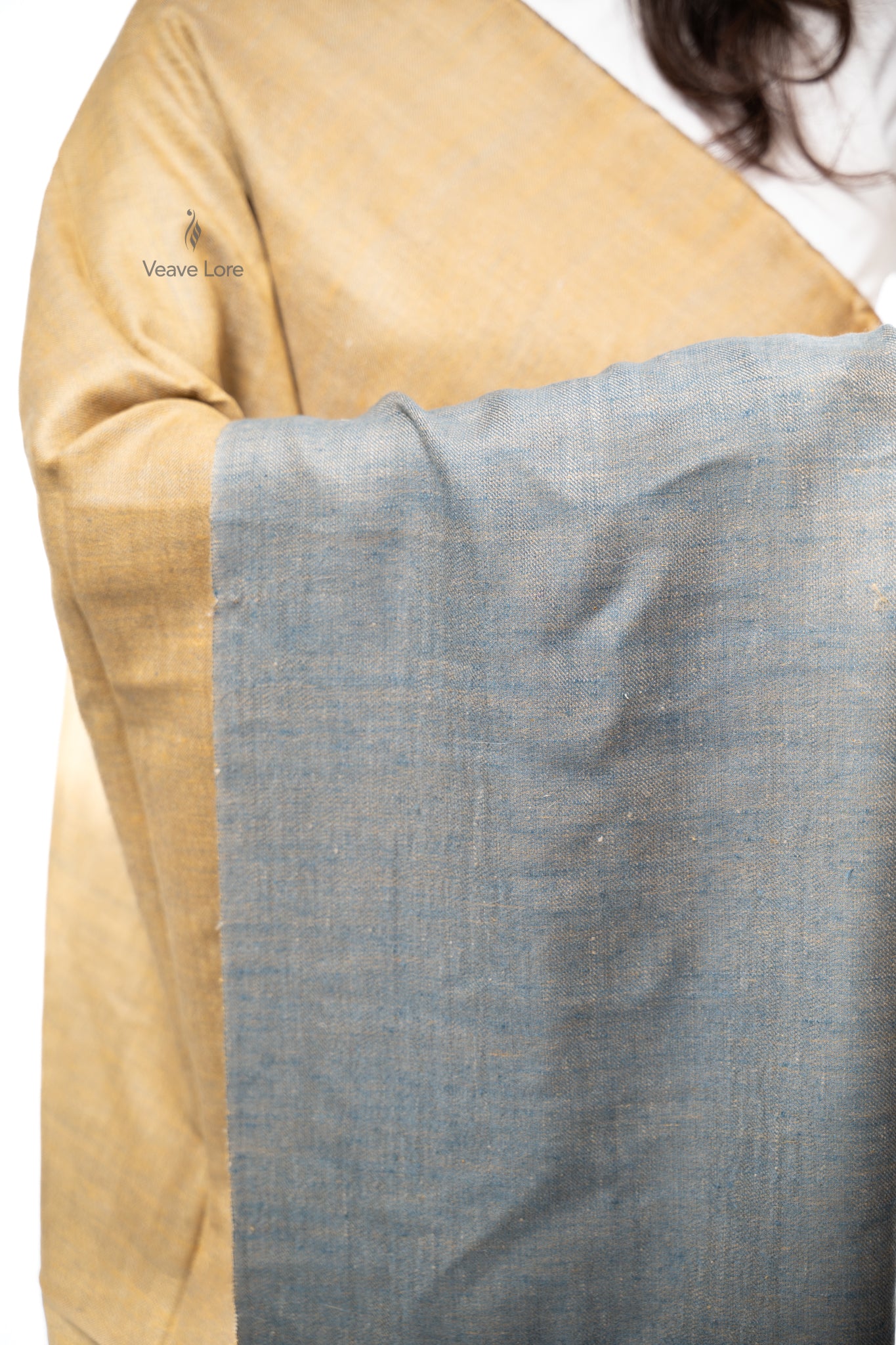 Zarrin Slate Pashmina Shawl