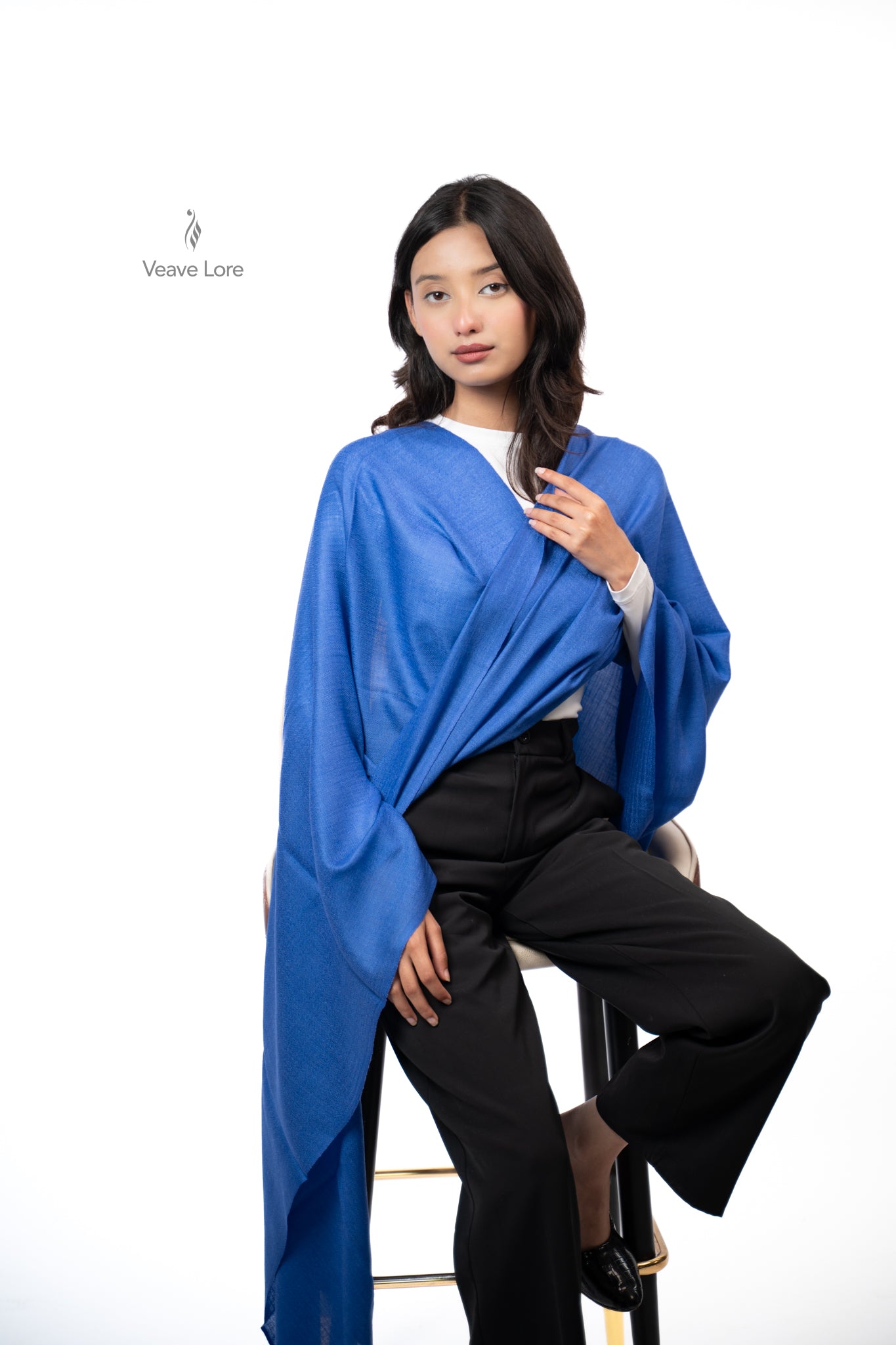 Rangeen Palette Fine Wool Shawl