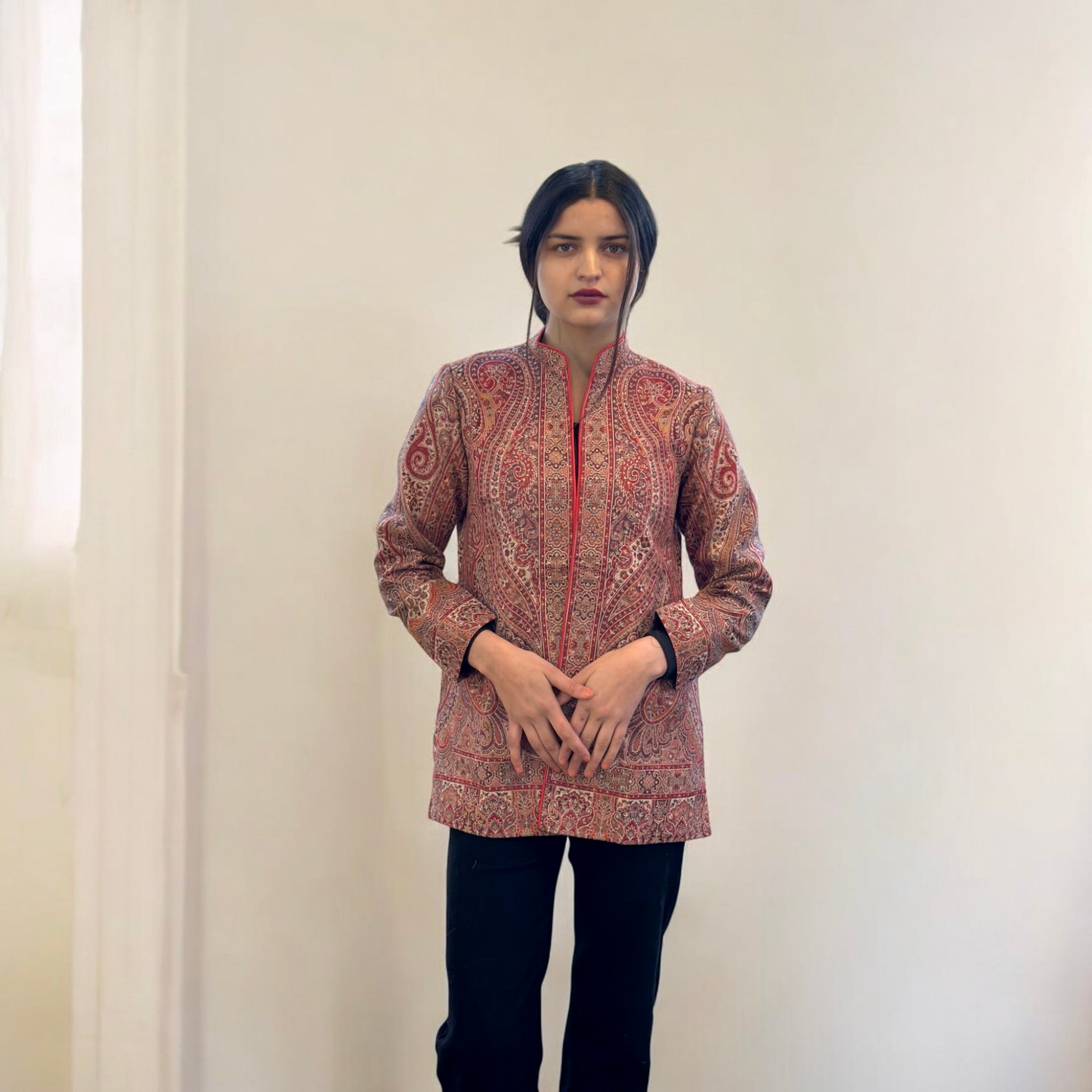 Long Swing Almond Coat