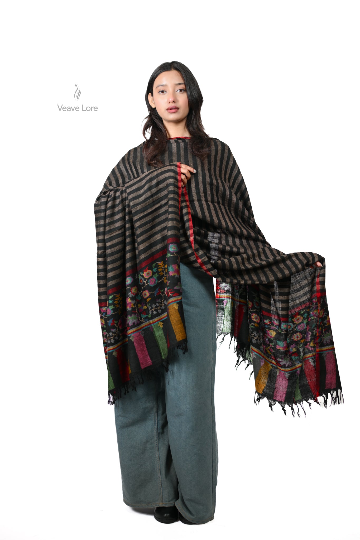 Khaak-o-Saaya Earth & Shadow Pashmina Shawl