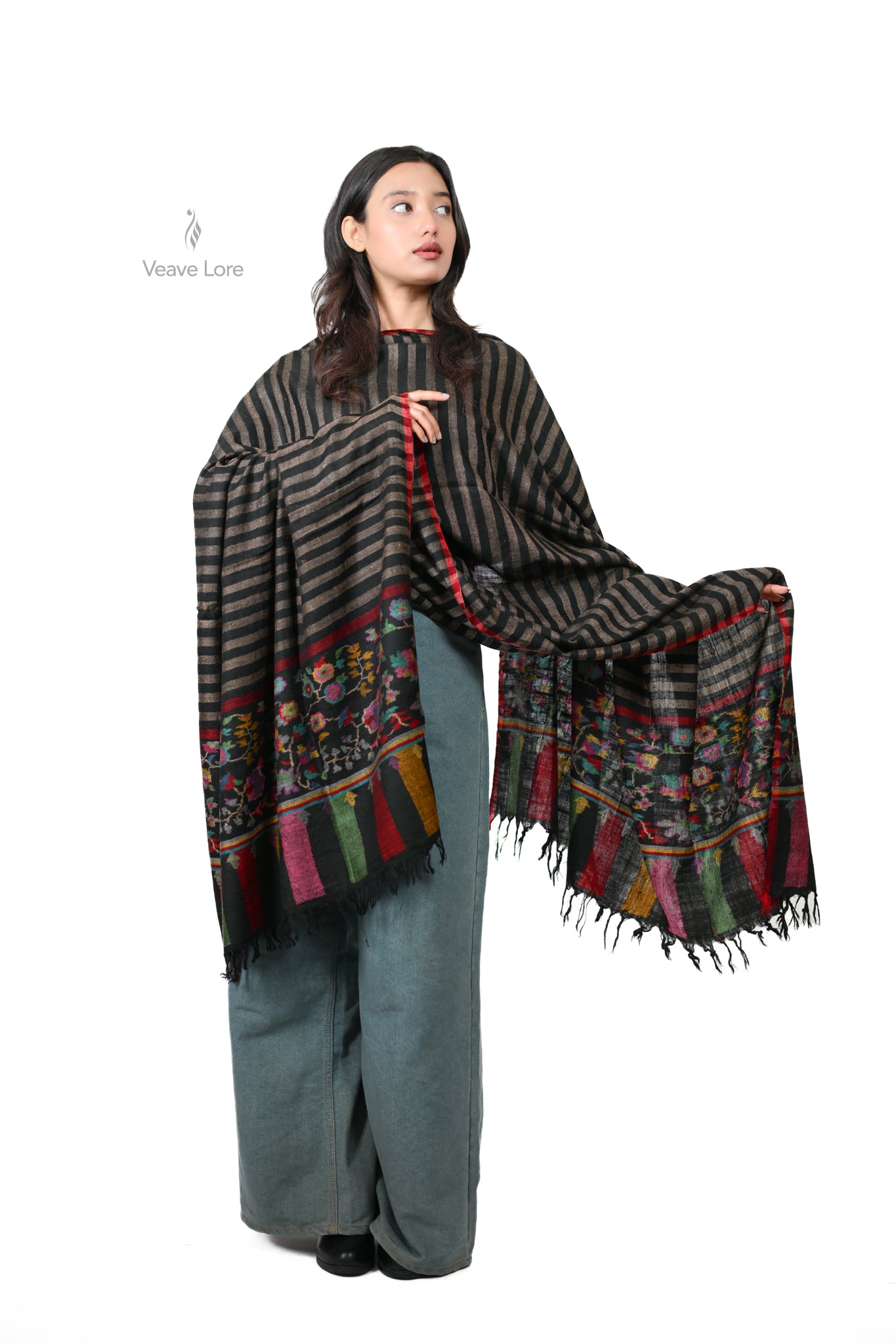 Khaak-o-Saaya Earth & Shadow Pashmina Shawl