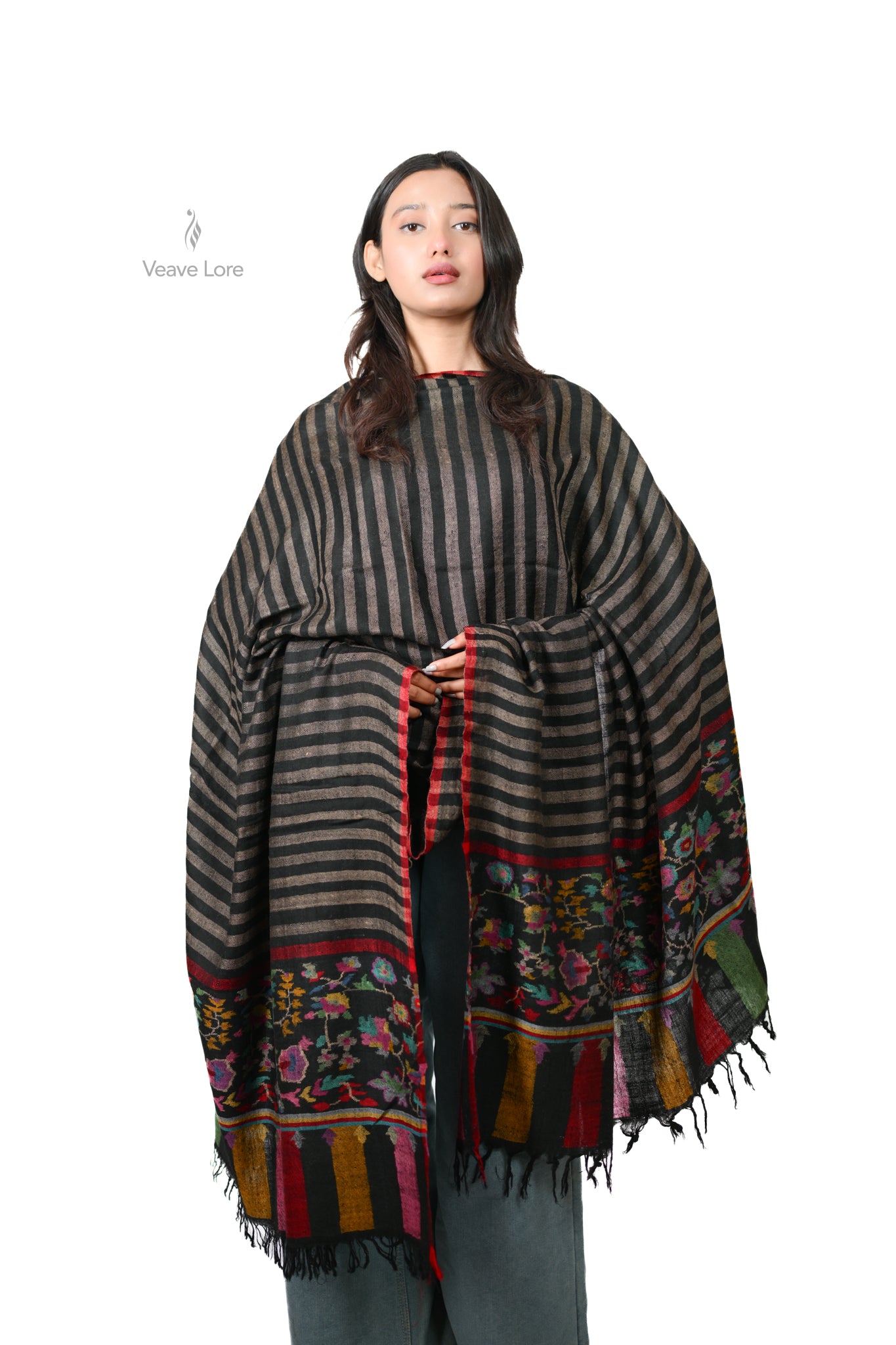 Khaak-o-Saaya Earth & Shadow Pashmina Shawl