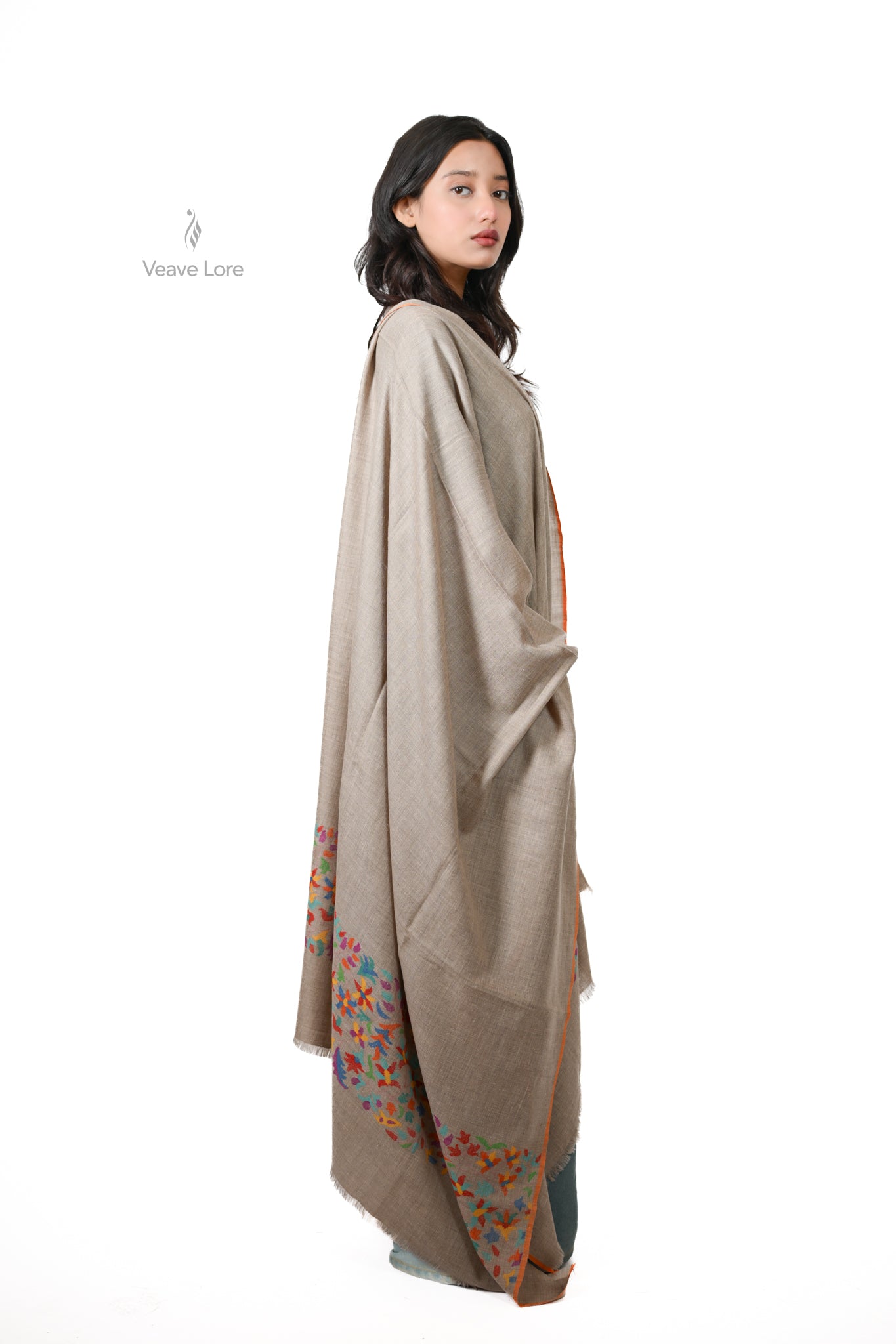 Saba-o-Gul — Breeze & Flower Pashmina Shawl
