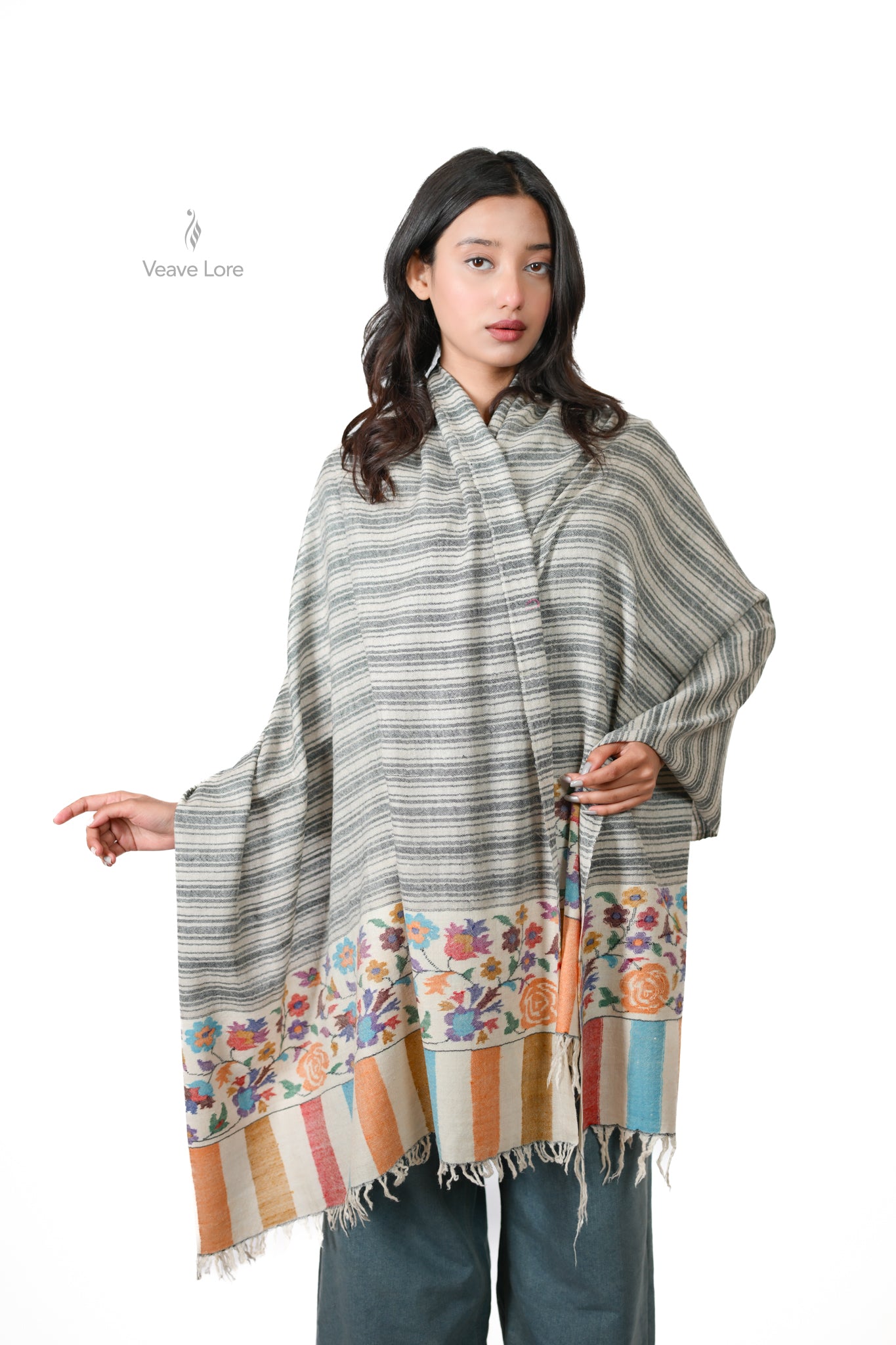 Sahar-o-Bahar — Dawn & Spring Pashmina Shawl