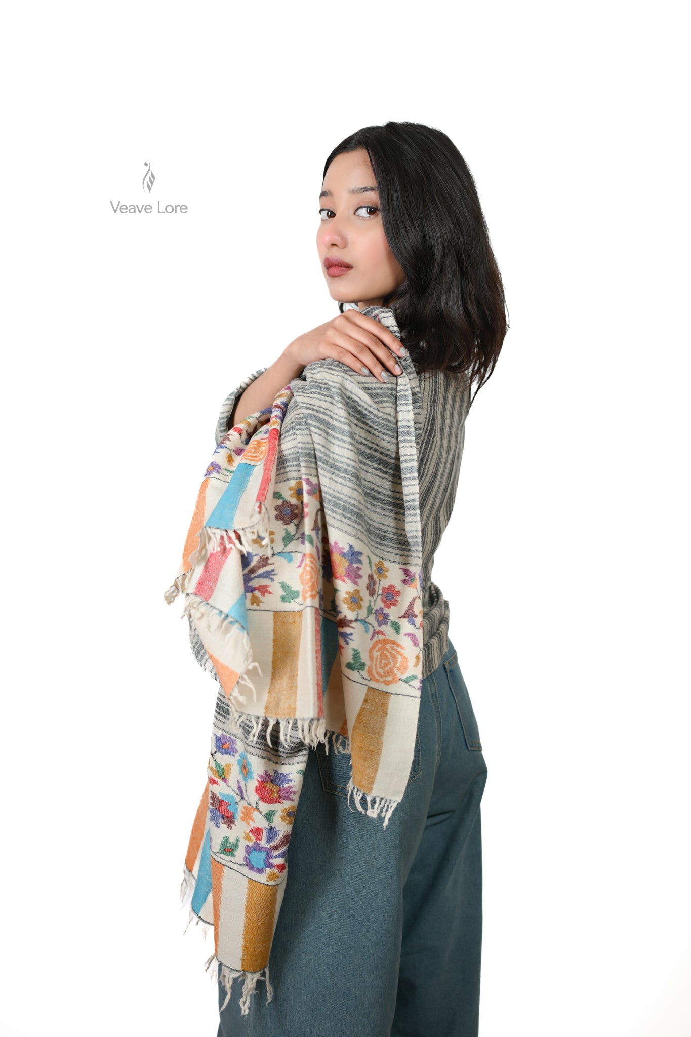 Sahar-o-Bahar — Dawn & Spring Pashmina Shawl