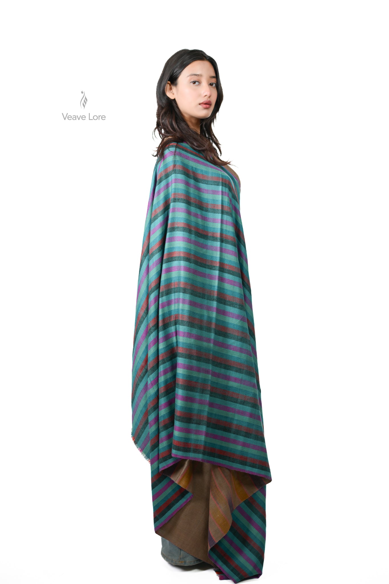 Do-Ri-Ki Rang-e-Kohsar Kashmiri Pashmina Shawl