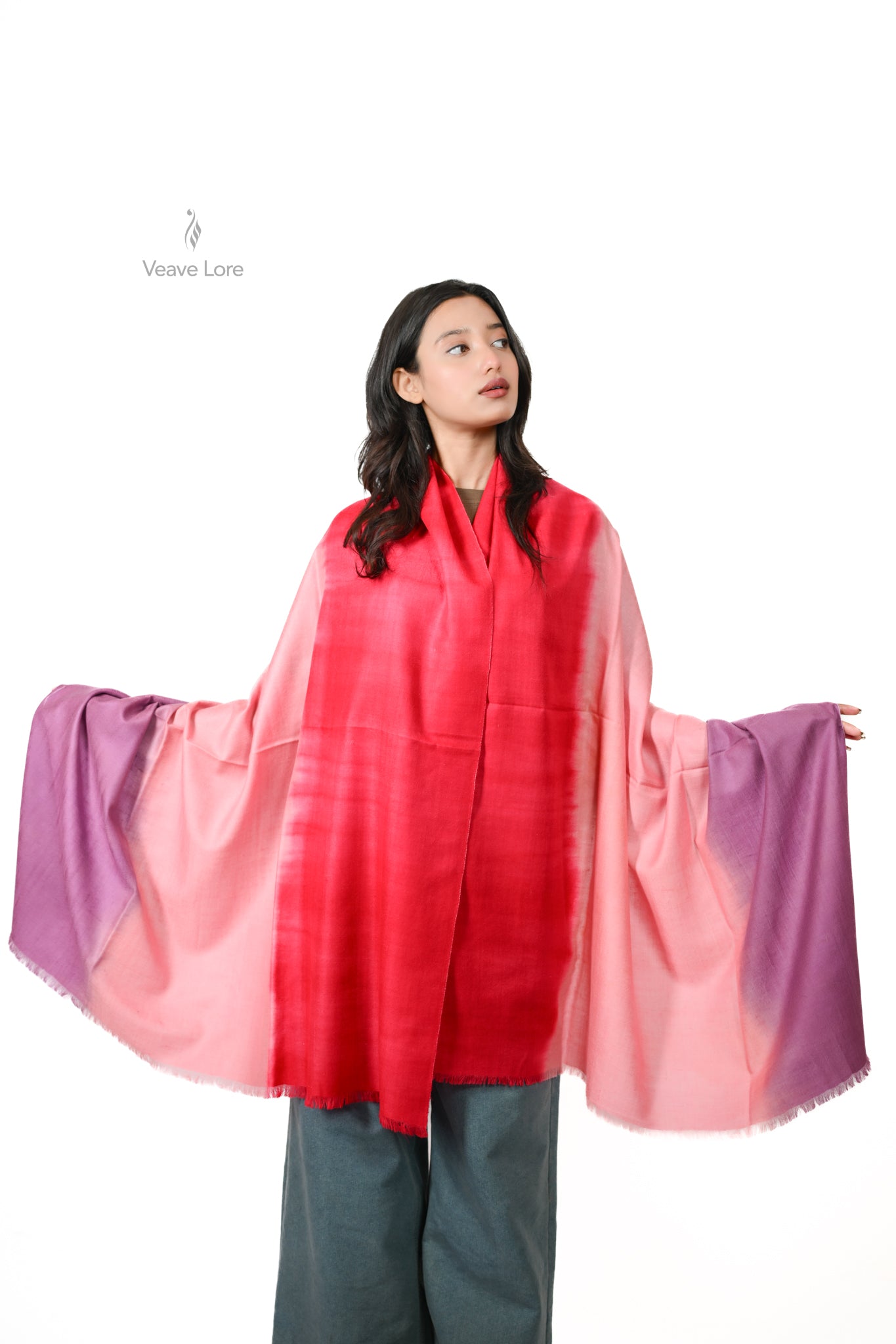 Rang-e-Gulab Kashmiri Pashmina Shawl