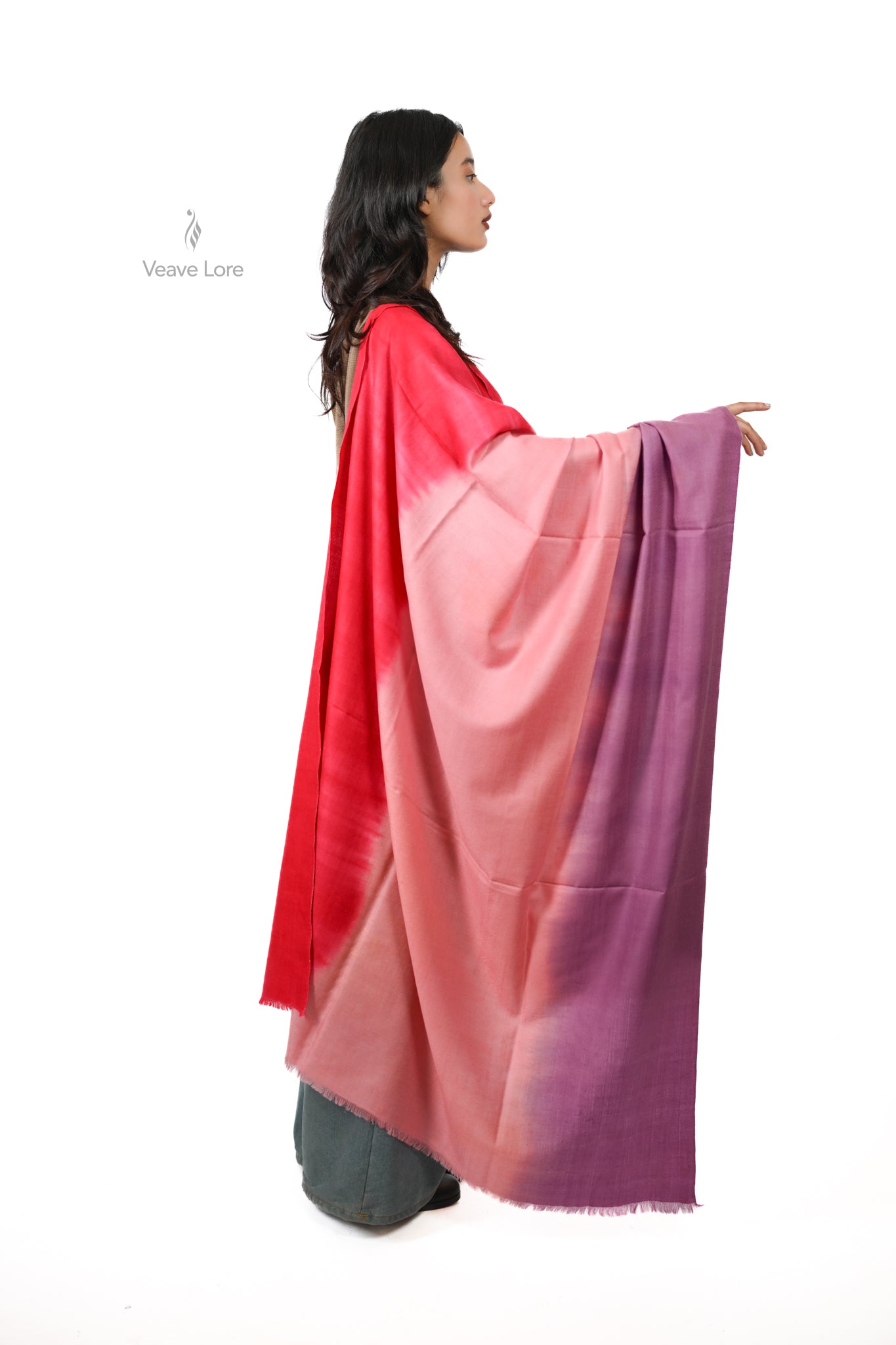 Rang-e-Gulab Kashmiri Pashmina Shawl