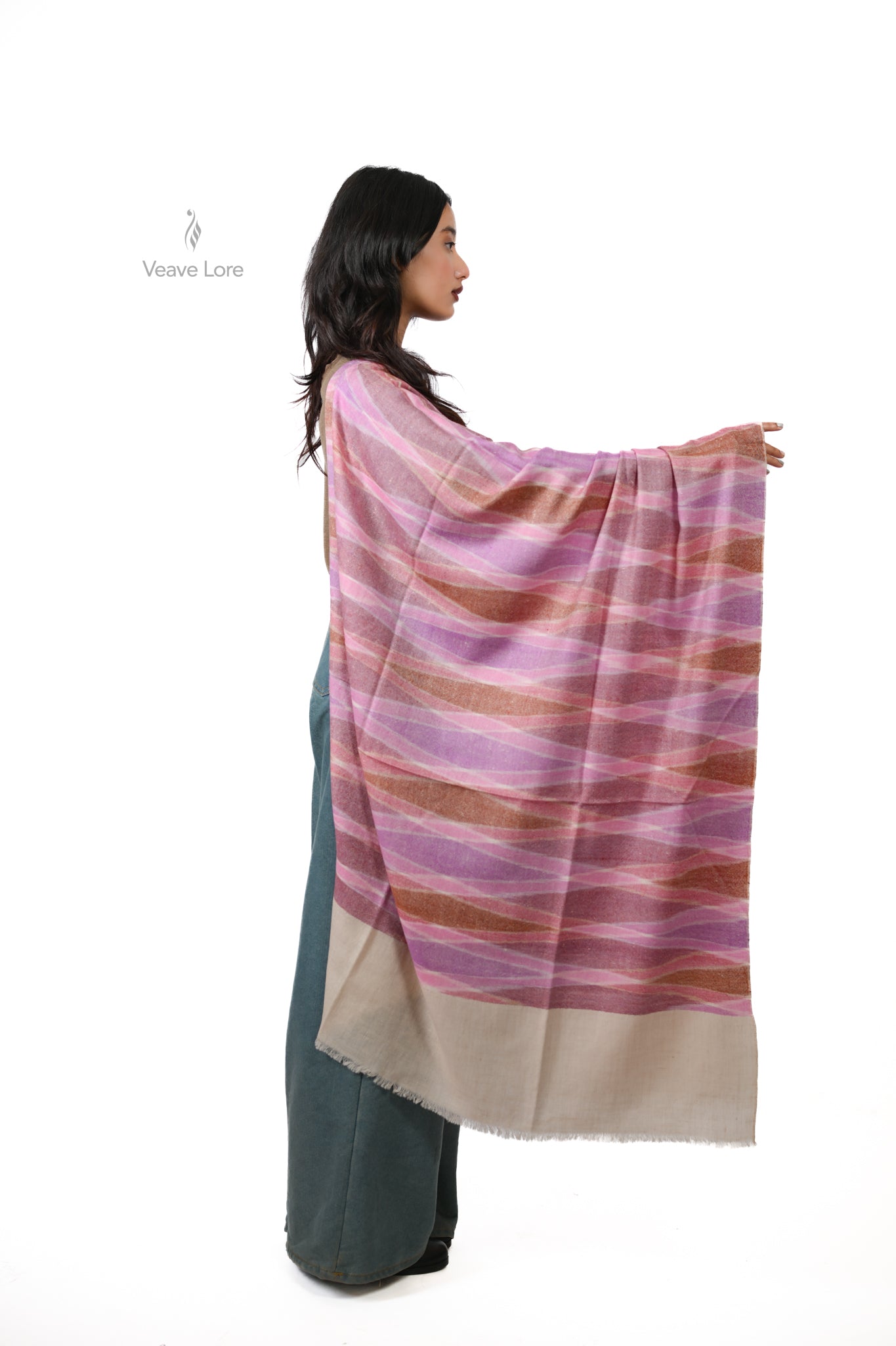 Gulabi-o-Shaam Pashmina Shawl