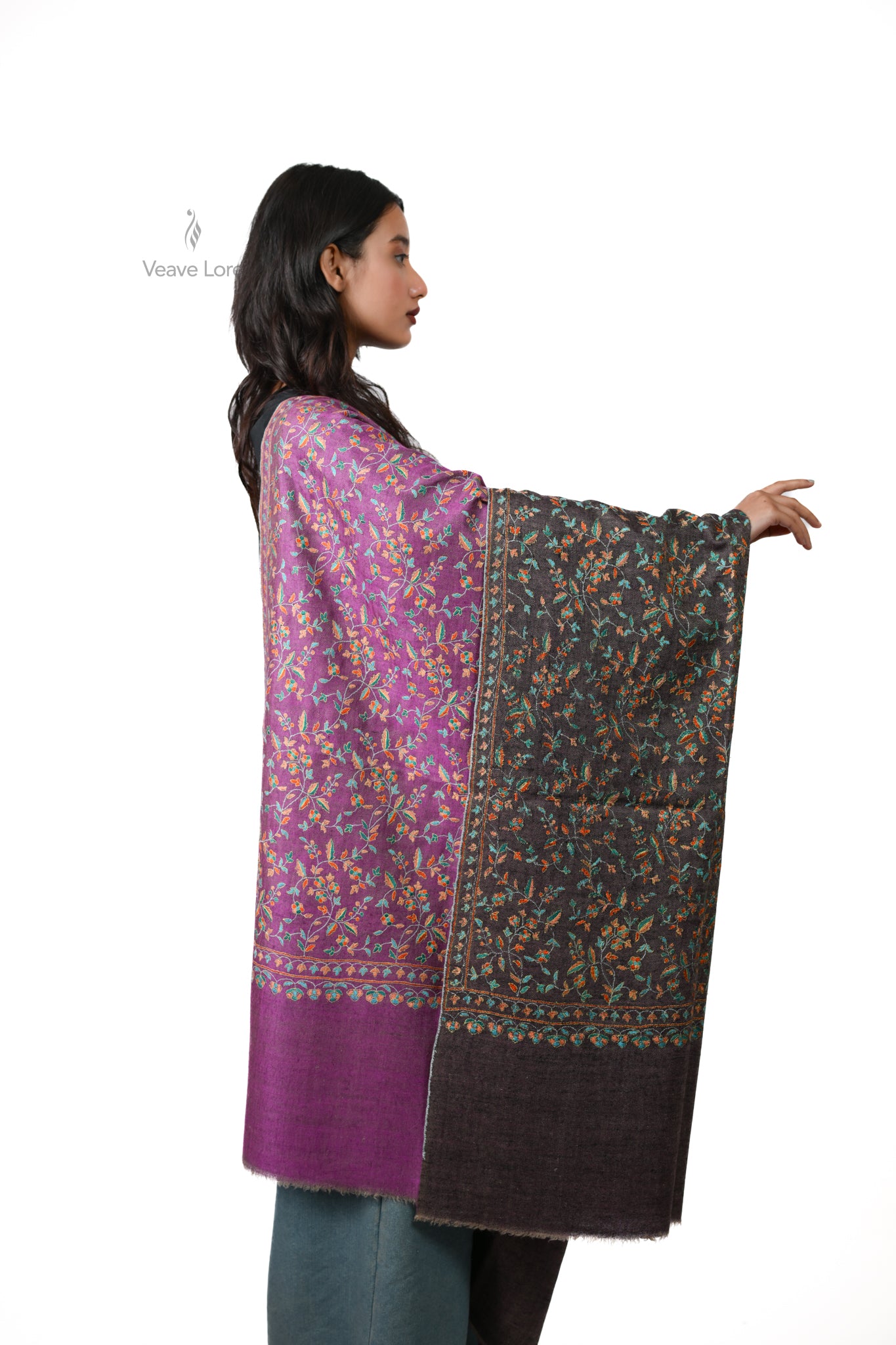 Ash & Gulab Pashmina Shawl