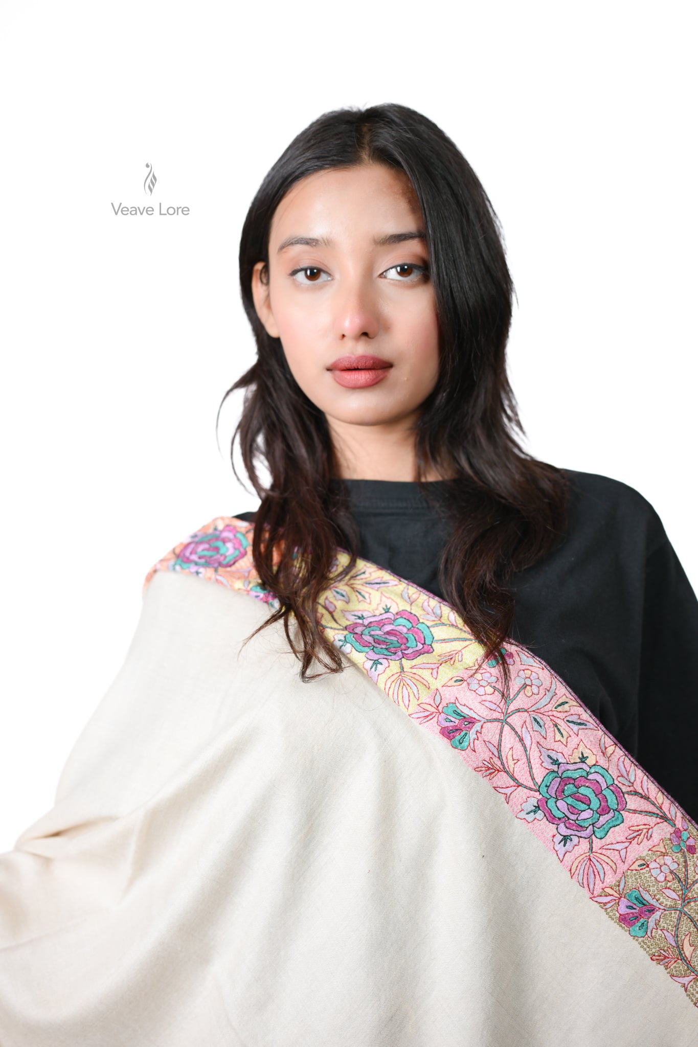 Sham-e-Gul Palledar Pashmina Shawl
