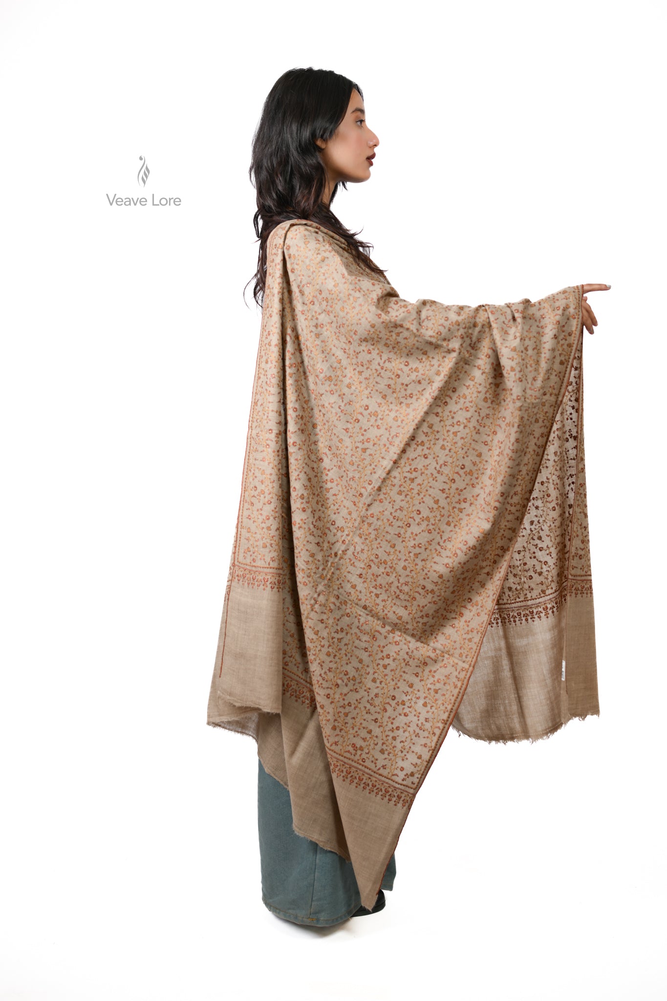 The Kaghaz Veil Pashmina Shawl