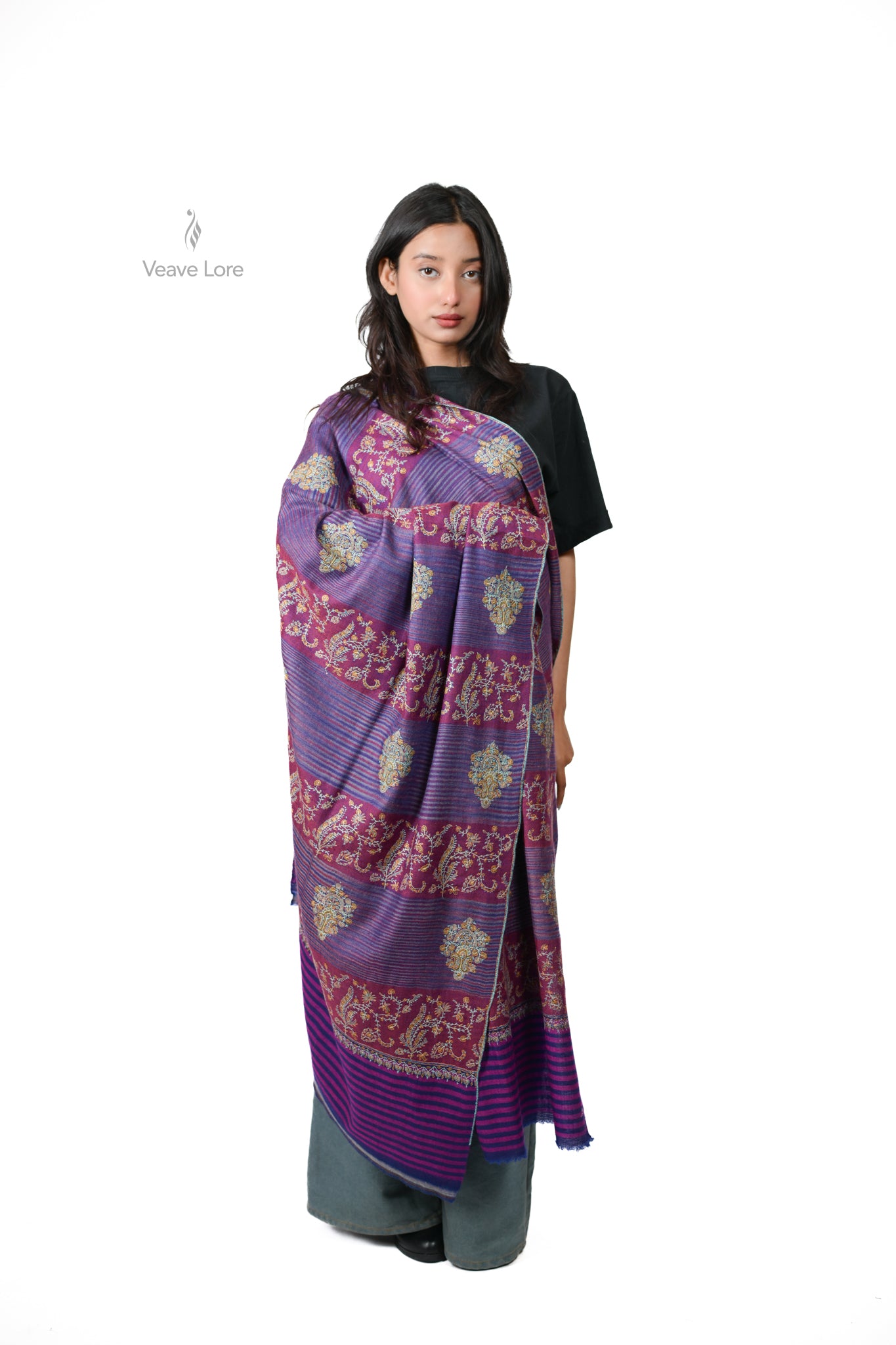 Gulzar Orchid Pashmina Shawl