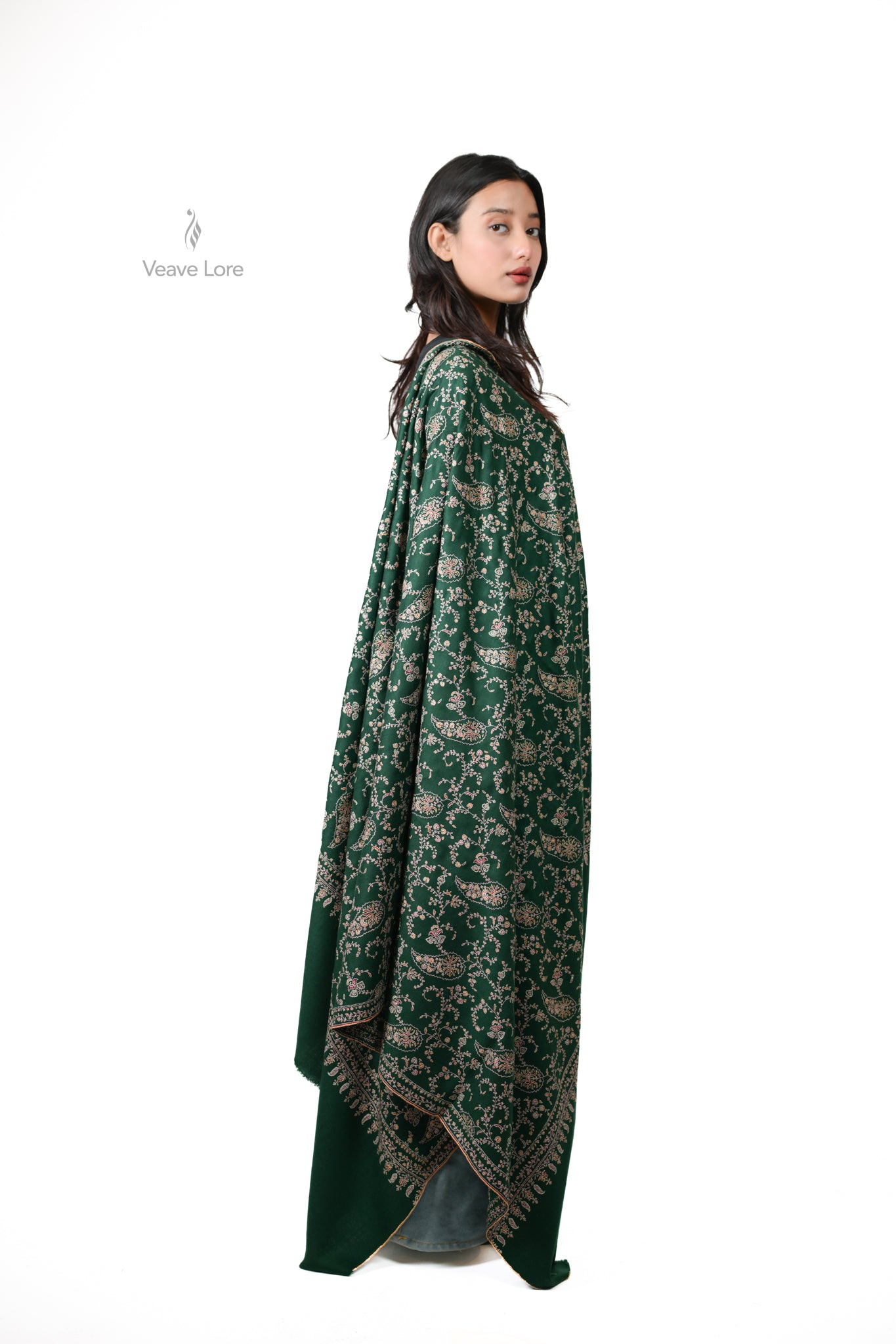 The Emerald Mahal Pashmina Shawl