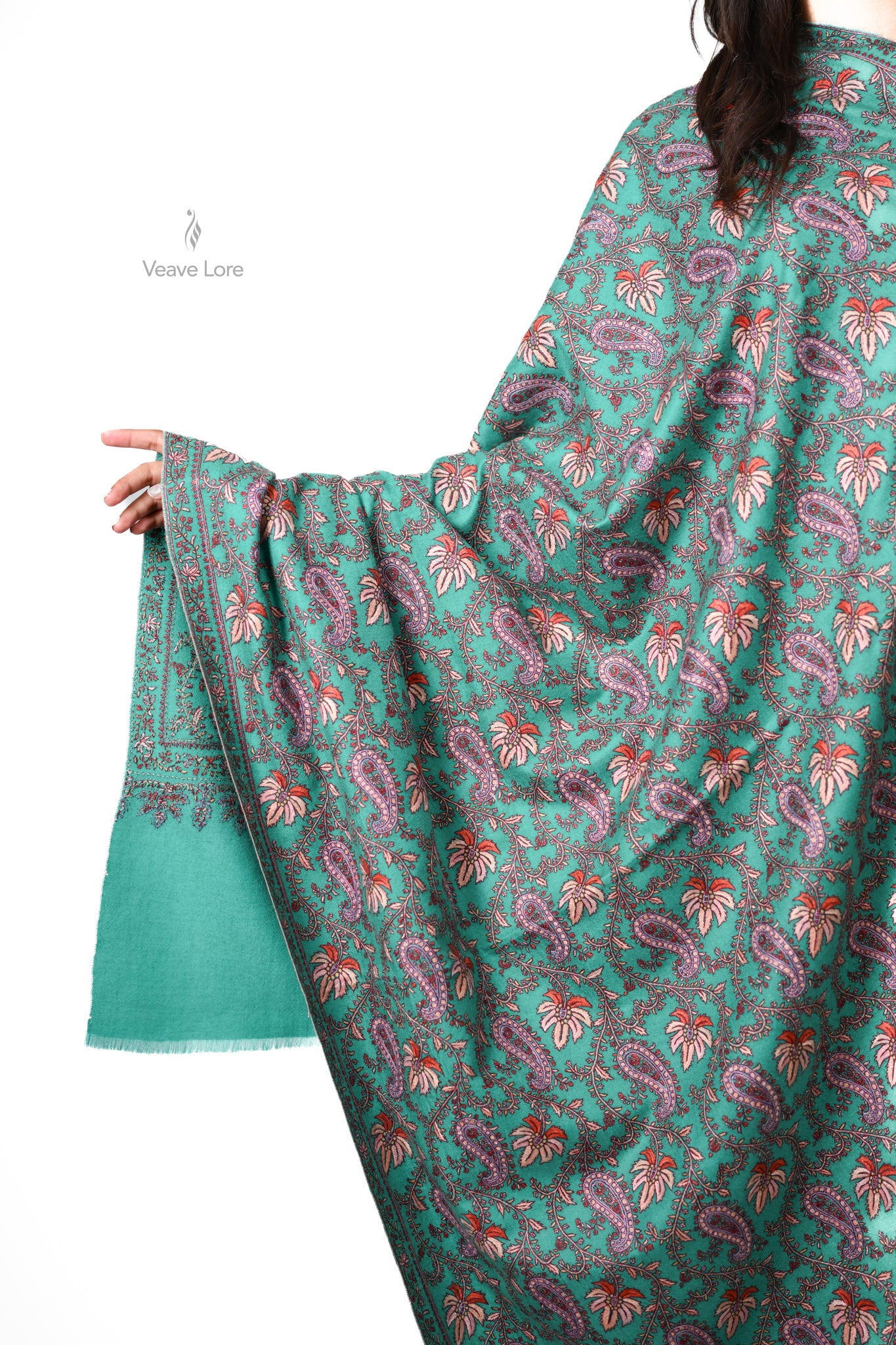 The Turquoise Diwan Pashmina Shawl