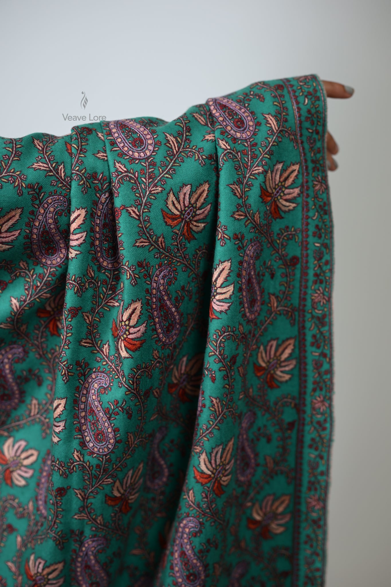 The Turquoise Diwan Pashmina Shawl