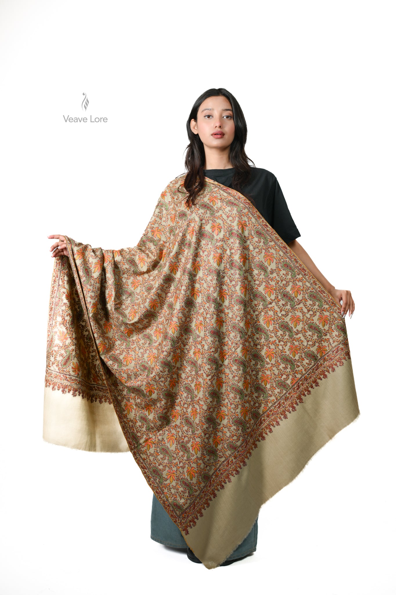 The Chinar Manuscript Pashmina Shawl