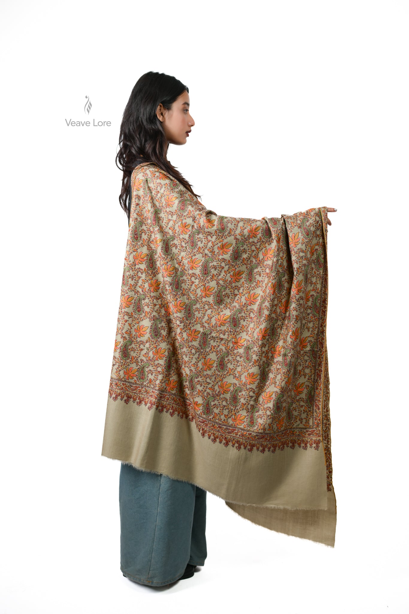 The Chinar Manuscript Pashmina Shawl