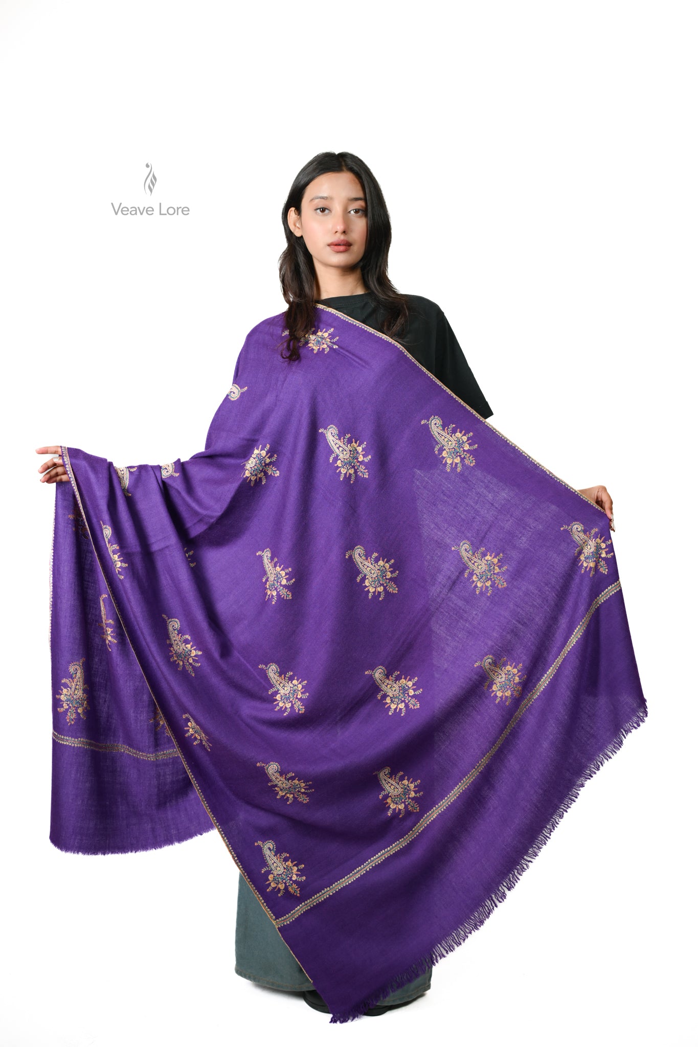 Shab-e-Banafsha Pashmina Shawl