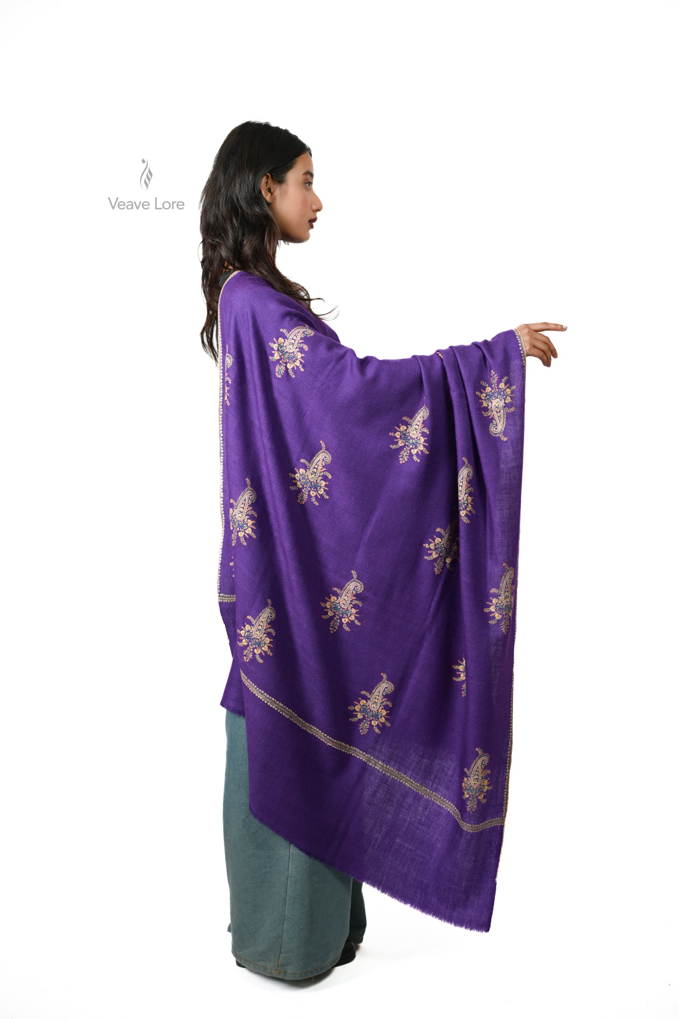 Shab-e-Banafsha Pashmina Shawl